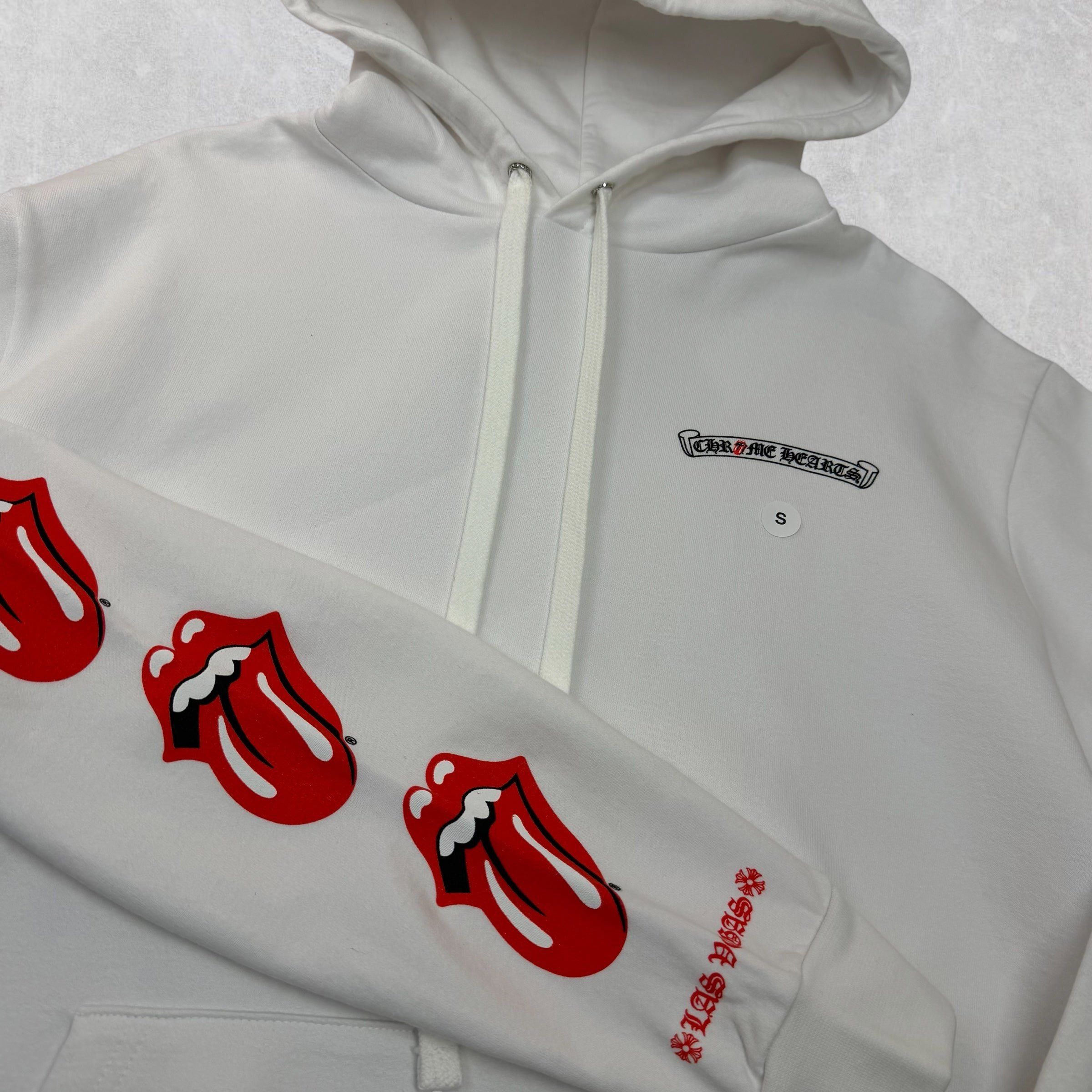 Chrome Hearts Chrome Hearts Rolling Stones White LV Lips Hoodie S Size US S / EU 44-46 / 1 - 4 Thumbnail