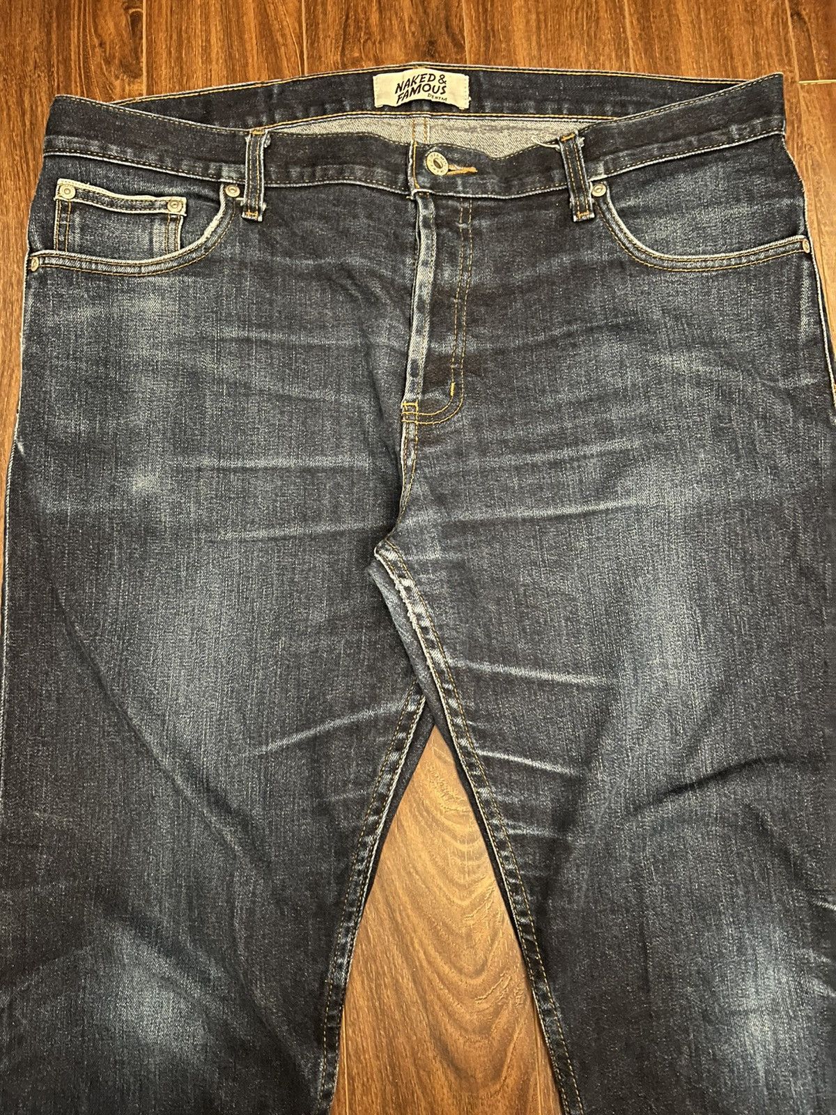 Naked & Famous Naked & Famous OTR Nightshade Stretch Selvedge Jeans Size US 38 / EU 54 - 3 Thumbnail