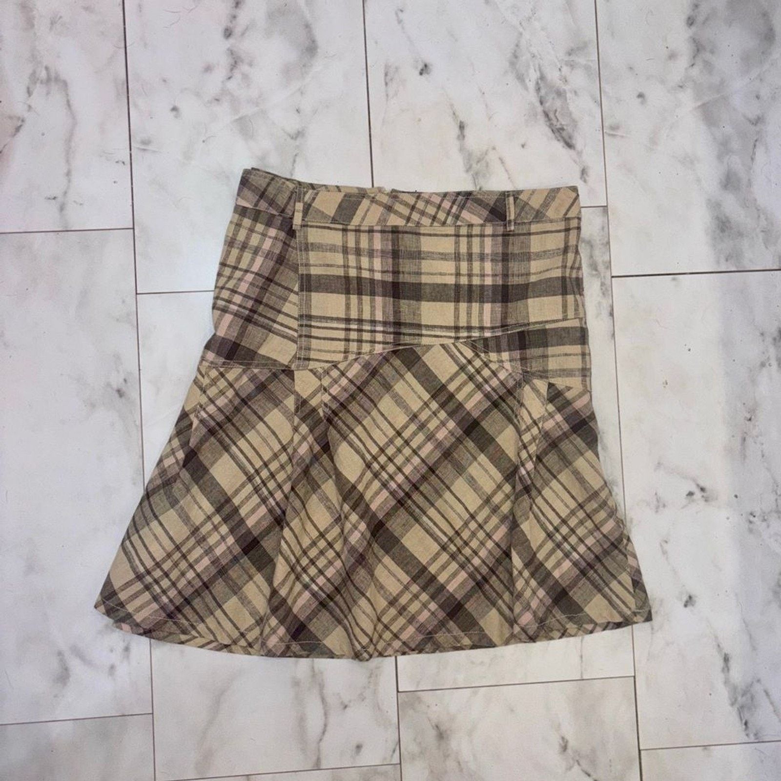 & Other Stories Sherry Taylor Plaid Mini Skirt Plus Size 1X Preppy Size 36" / US 14 / IT 50 - 2 Thumbnail