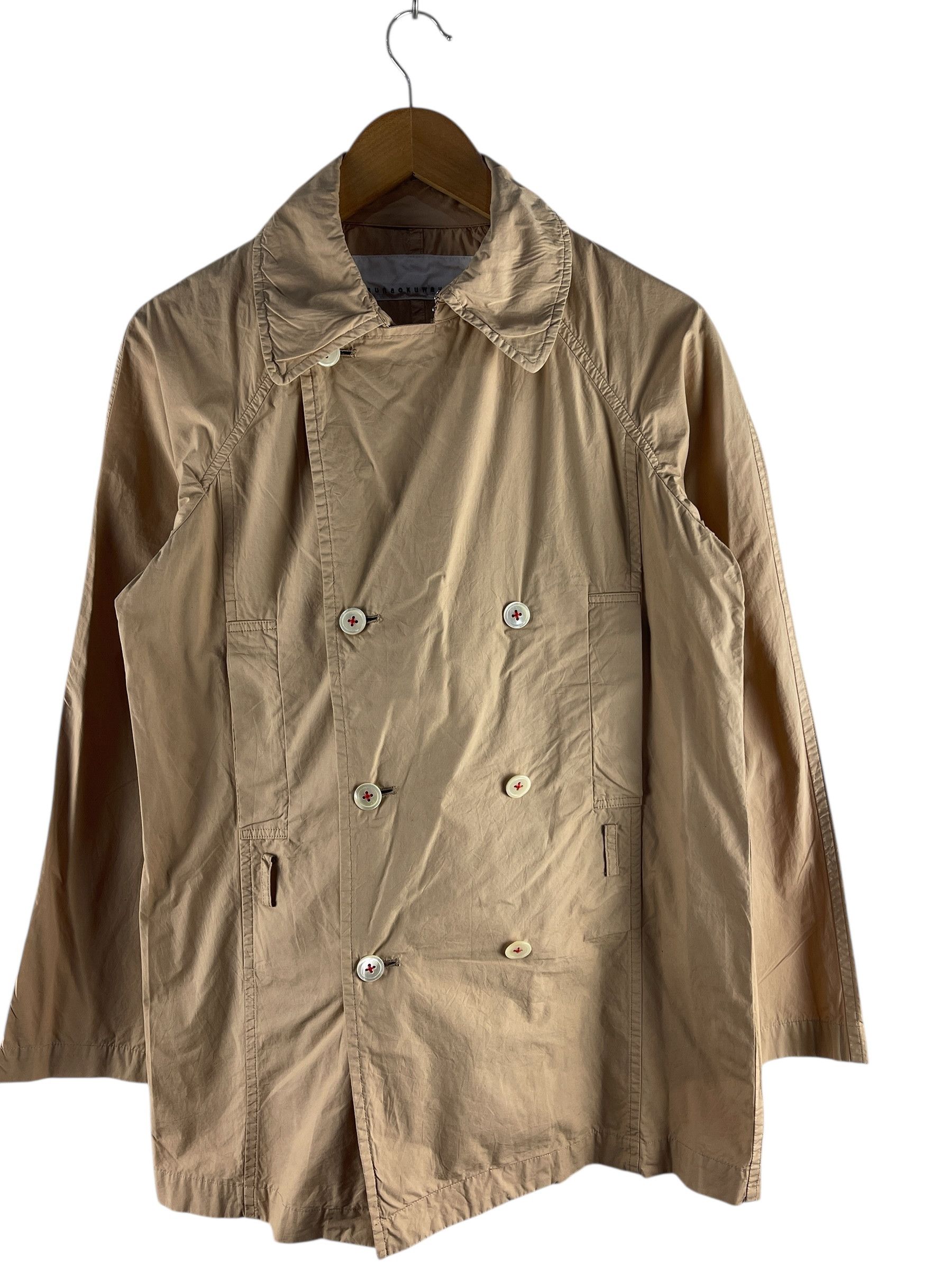 Issey Miyake Sunao Kuwahara Archive Double-Breasted Coat Avant-Garde Size US M / EU 48-50 / 2 - 8 Thumbnail