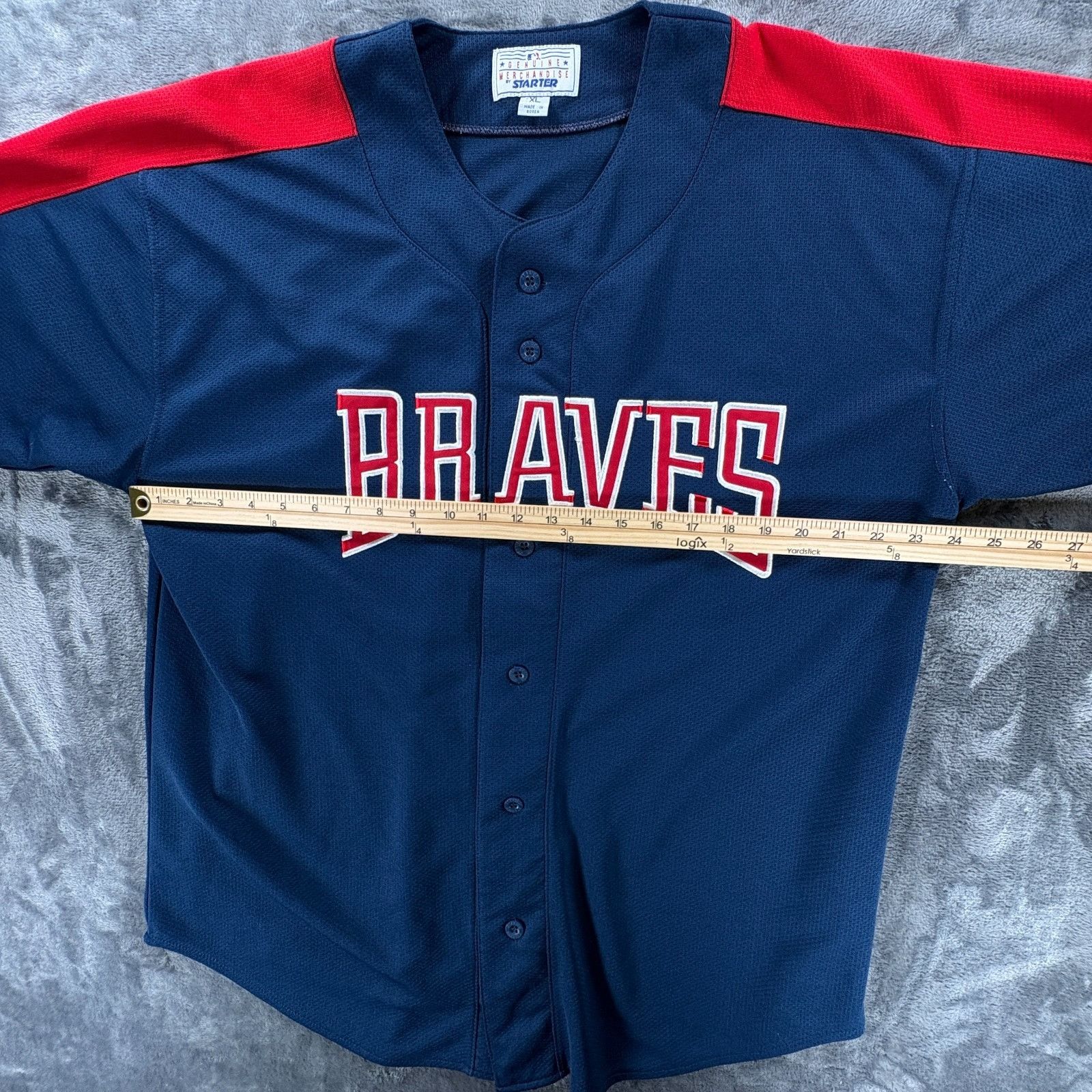 Starter Starter Atlanta Braves Baseball Jersey Men XL World Series H Size US XL / EU 56 / 4 - 6 Thumbnail