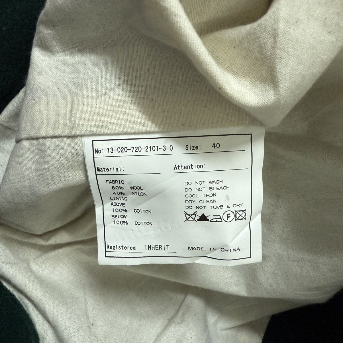Japanese Brand Inherit Hoodie Duffle Jacket Wool Size US M / EU 48-50 / 2 - 11 Thumbnail