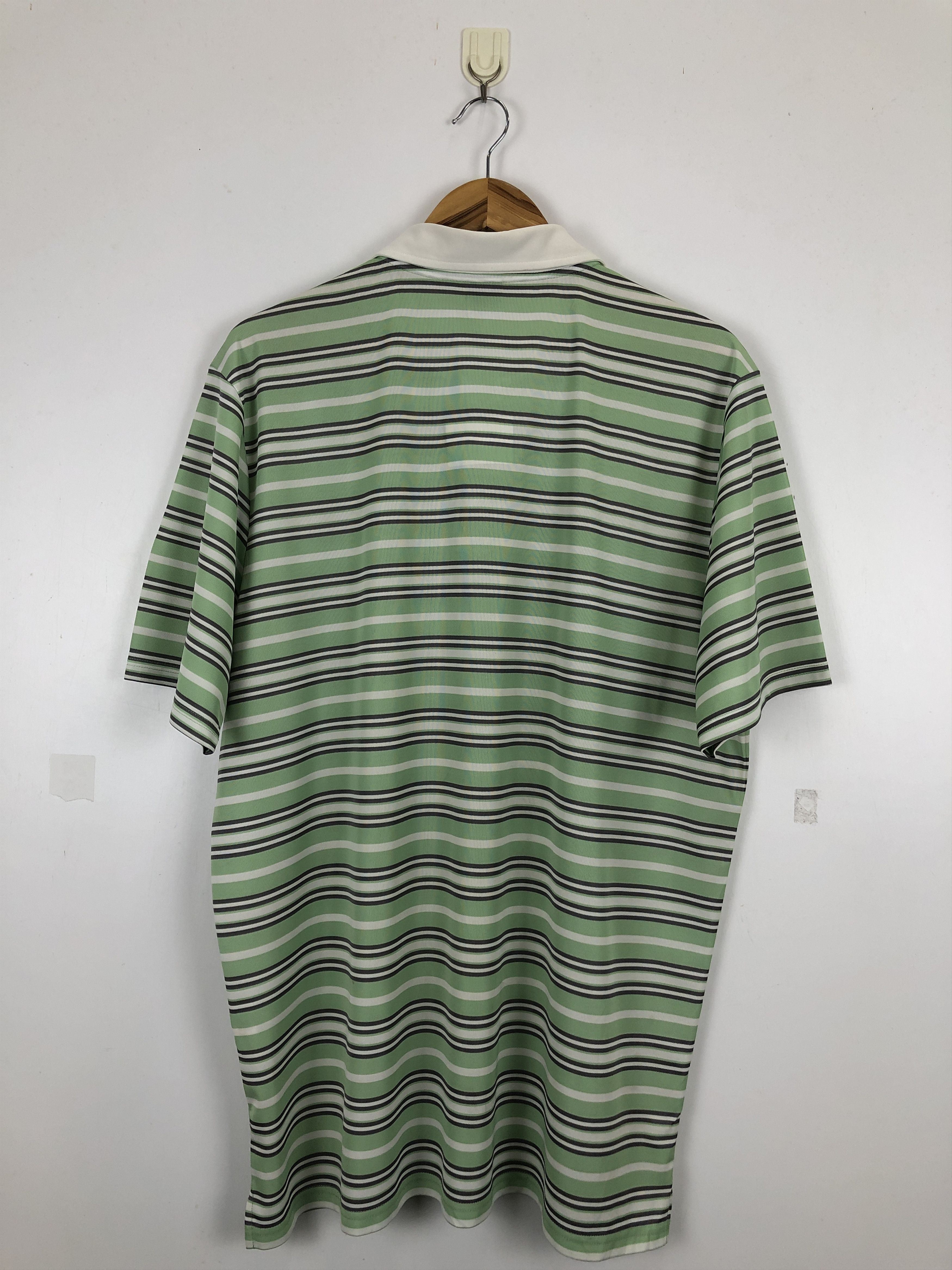 Vintage Vintage Oakley Striped Polo Short Sleeve Shirt TA0474 Size US XL / EU 56 / 4 - 3 Thumbnail