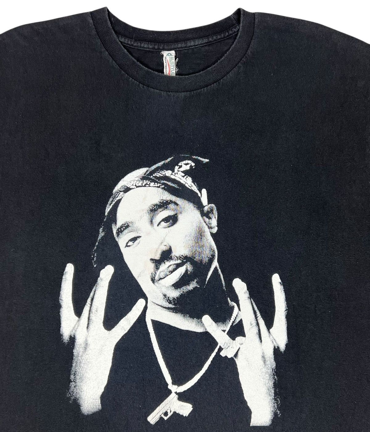 Band Tees Vintage Tupac Shakur Powamekka Cafe Tee Size US L / EU 52-54 / 3 - 3 Thumbnail