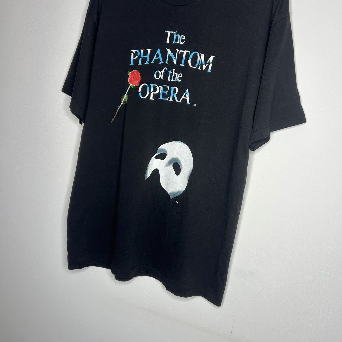 Hanes × Vintage Vintage Phantom Of The Opera T Shirt 80s 90s Tee Black Print Size US L / EU 52-54 / 3 - 2 Thumbnail