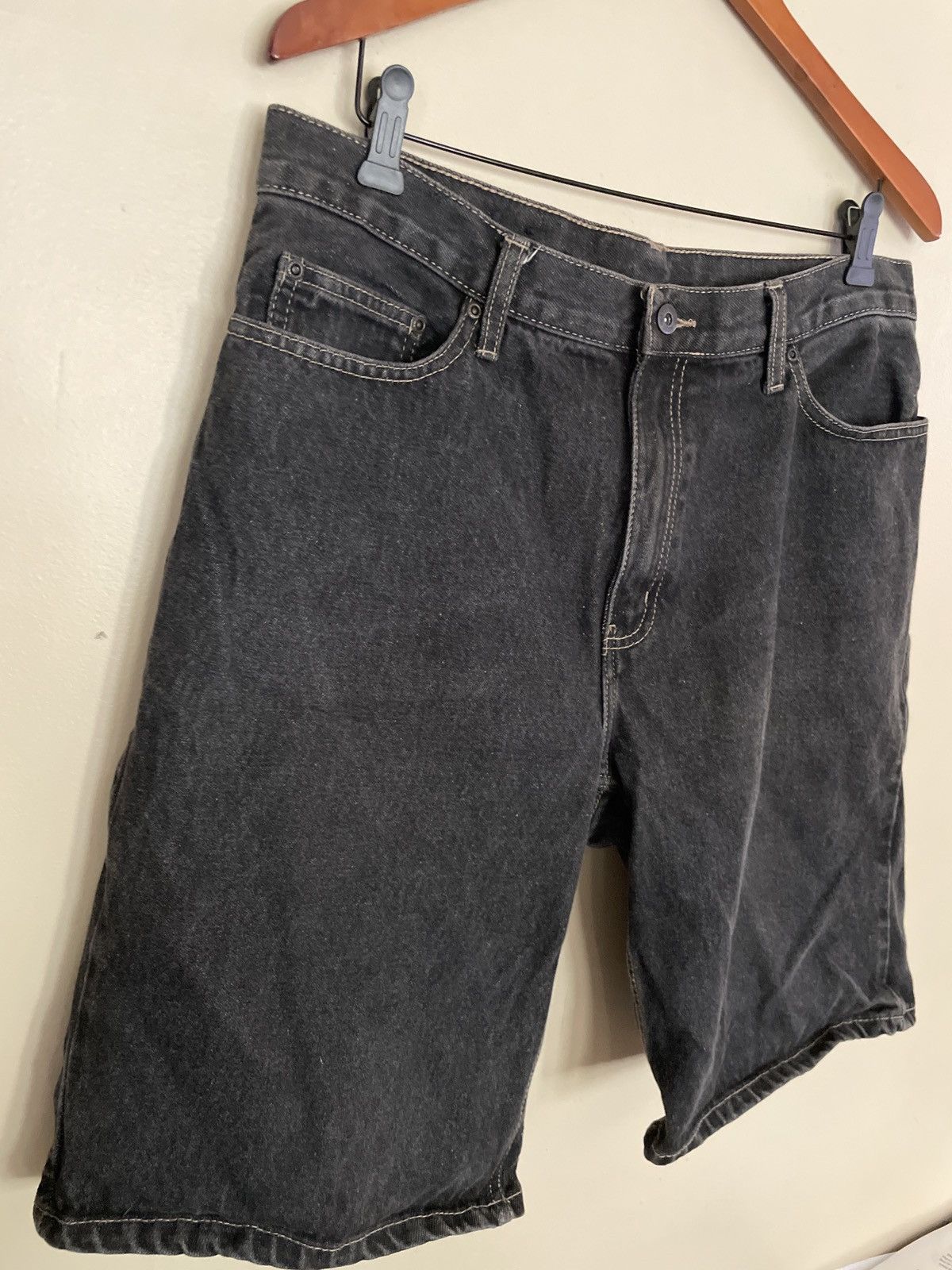 Faded Glory × Vintage Faded Glory Jorts 32 denim BLACK Jean shorts vintage Y2K 🔥 Size US 34 / EU 50 - 2 Thumbnail