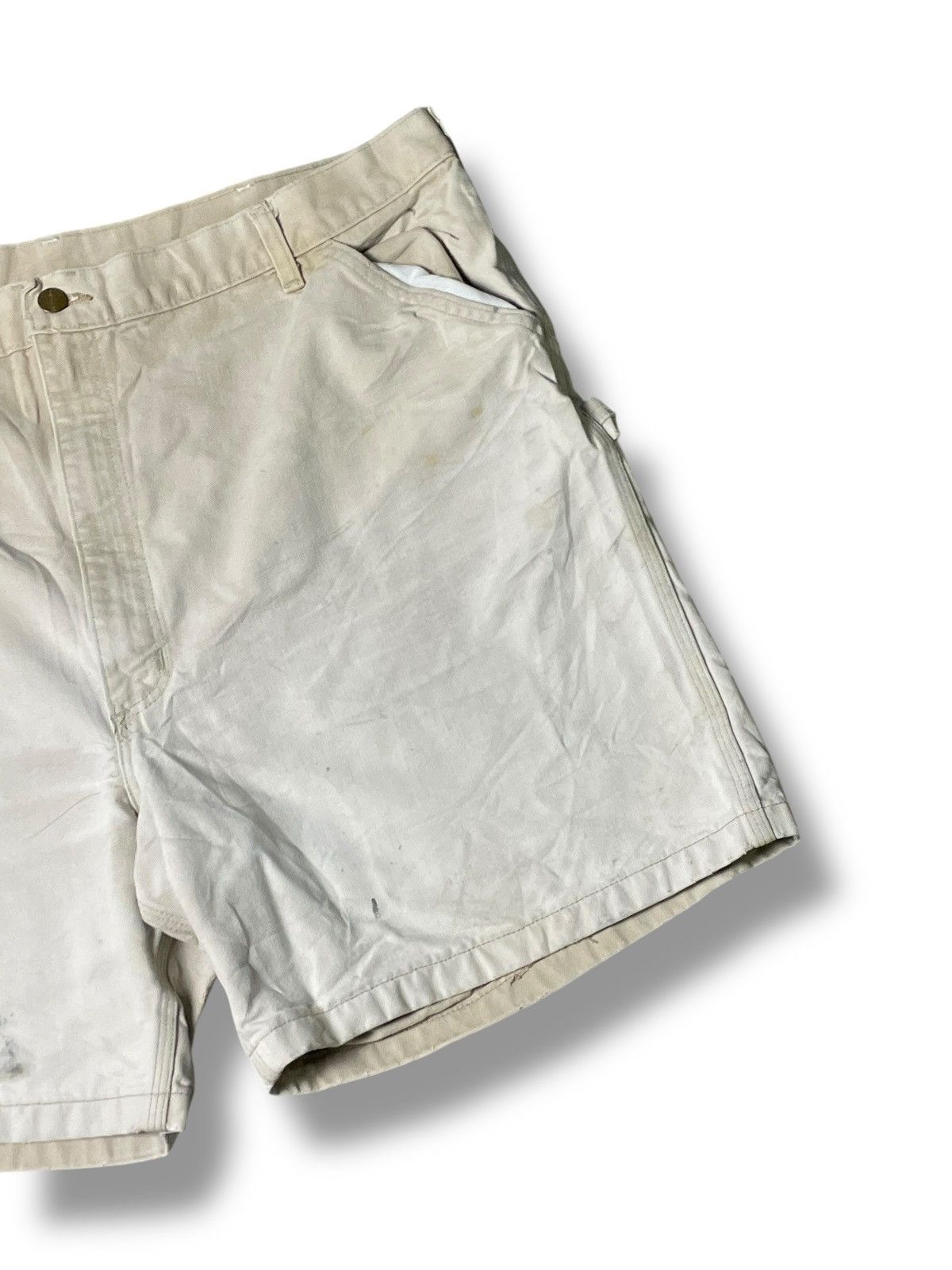 Carhartt × Japanese Brand × Vintage Vintage Carhartt Sun-faded Cargo Shorts (89) Size US 39 - 3 Thumbnail