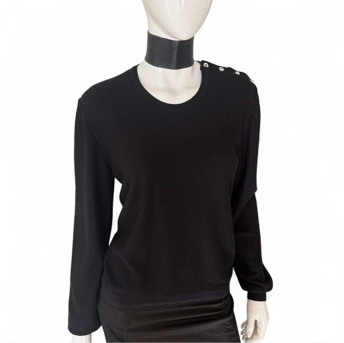 Sonia Rykiel Euro Vintage Sonia Rykiel Paris Black Sweater Size M / US 6-8 / IT 42-44 - 4 Thumbnail