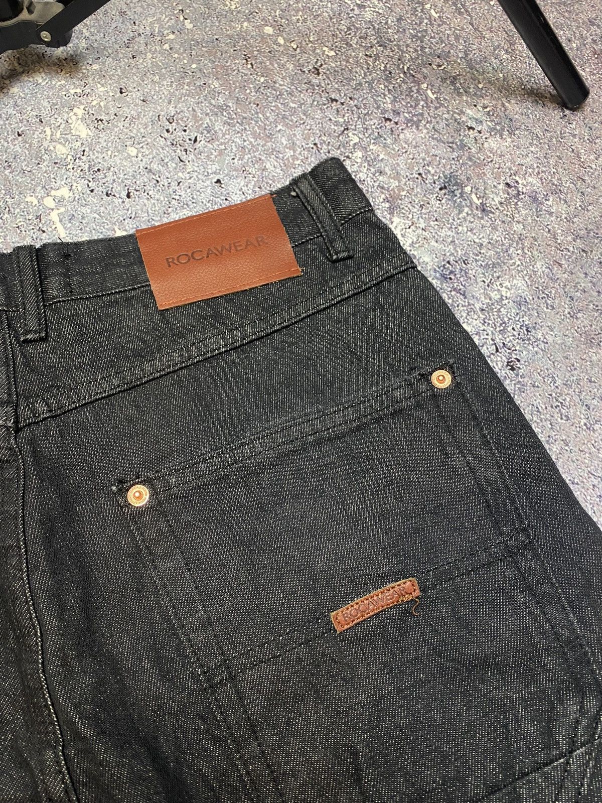 Rocawear × Vintage 💥CRAZY Y2K ROCAWEAR HIP-HOP JEANS Size US 30 / EU 46 - 5 Thumbnail