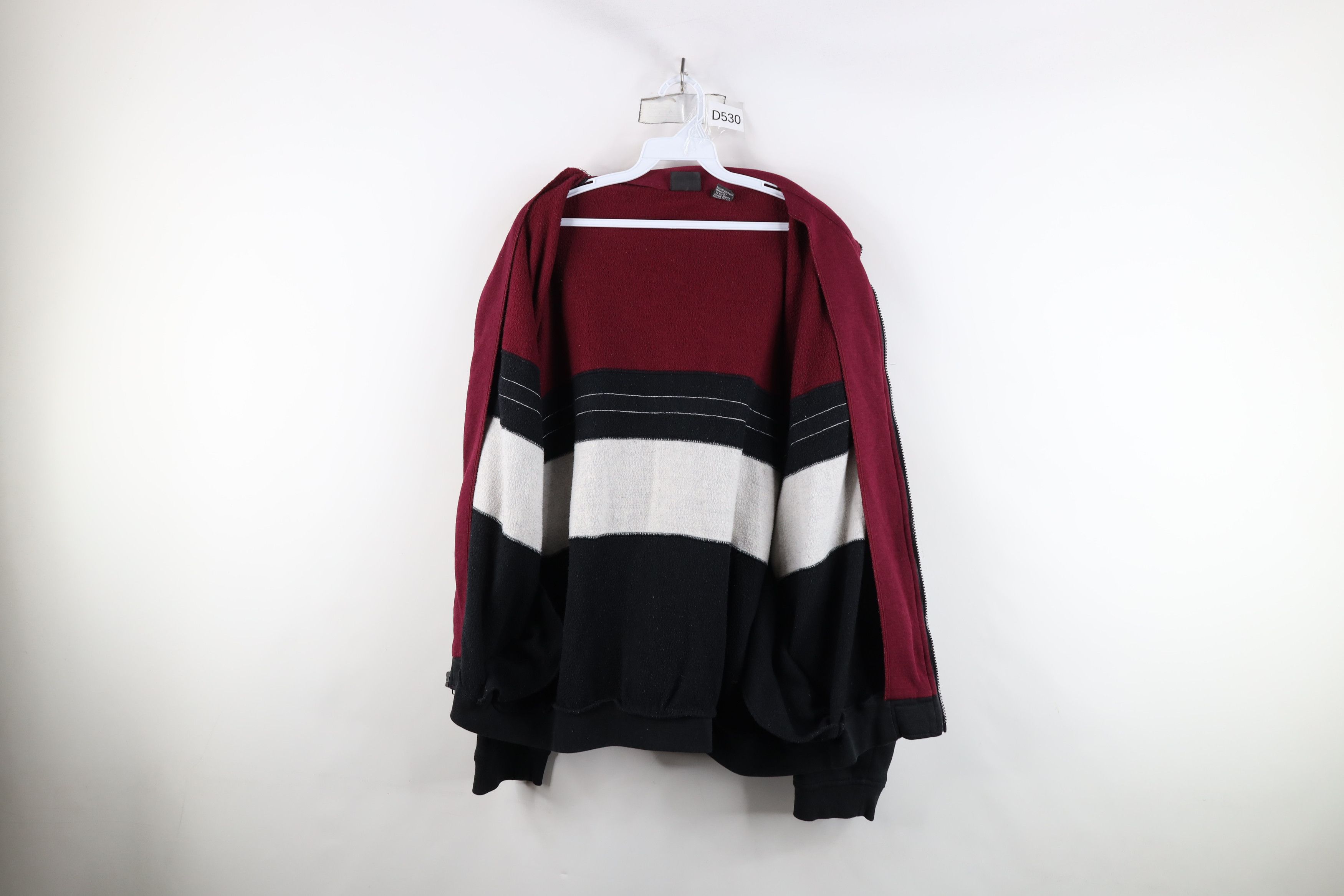 Vintage Vintage 90s Streetwear Striped Block Tennis Track Jacket Size US L / EU 52-54 / 3 - 10 Thumbnail