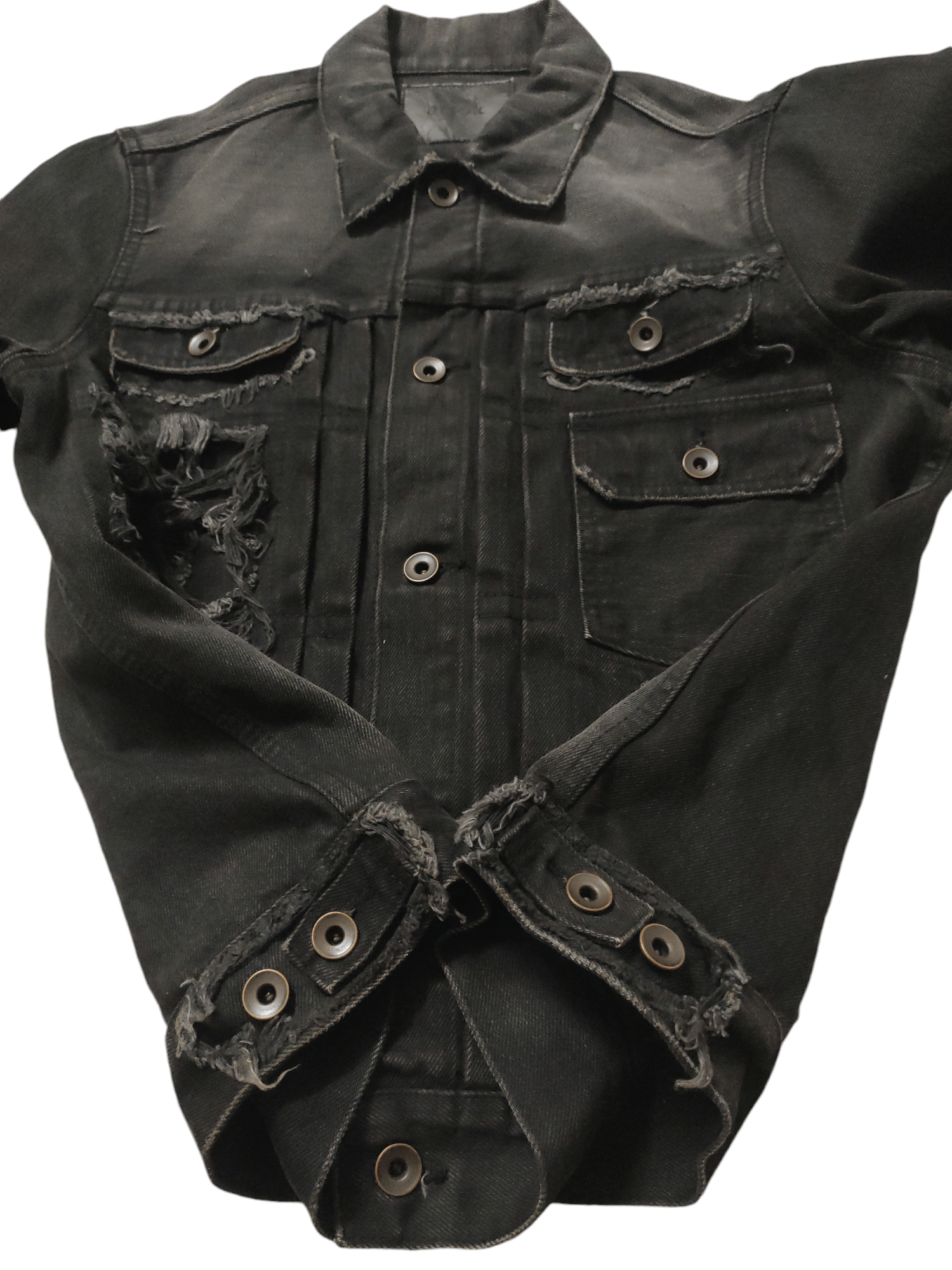 Japanese Brand Denime Jacket Men Distressed by Amok Size US M / EU 48-50 / 2 - 8 Thumbnail