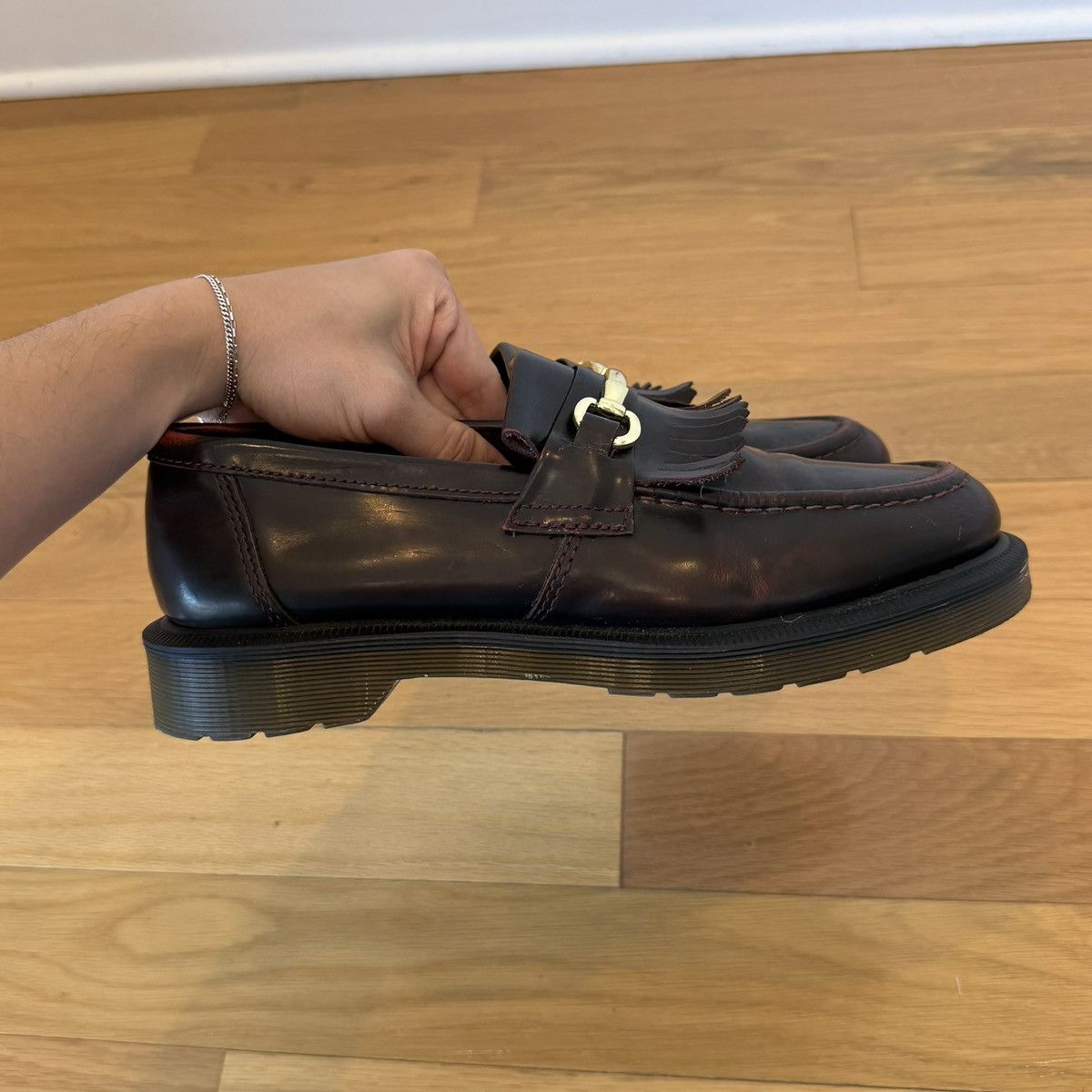 Dr. Martens Dr. Martens Adrian Snaffle Smooth Leather Loafer Red US 9 Size US 9 / EU 42 - 6 Thumbnail
