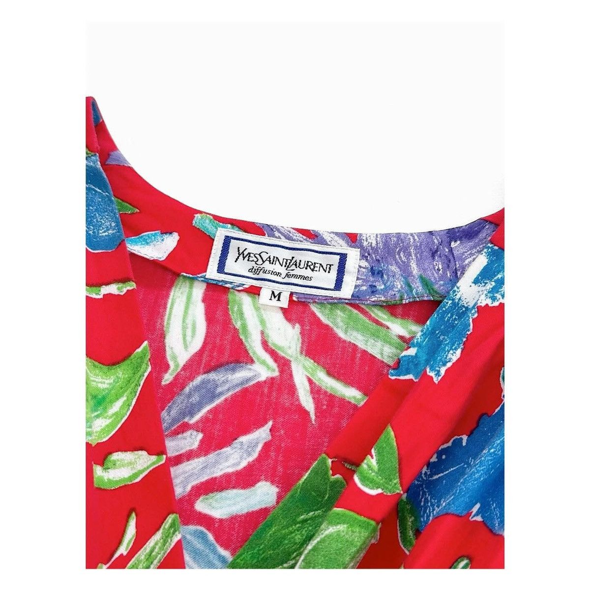 Yves Saint Laurent YSL Flowers Dress Size M / US 6-8 / IT 42-44 - 2 Thumbnail