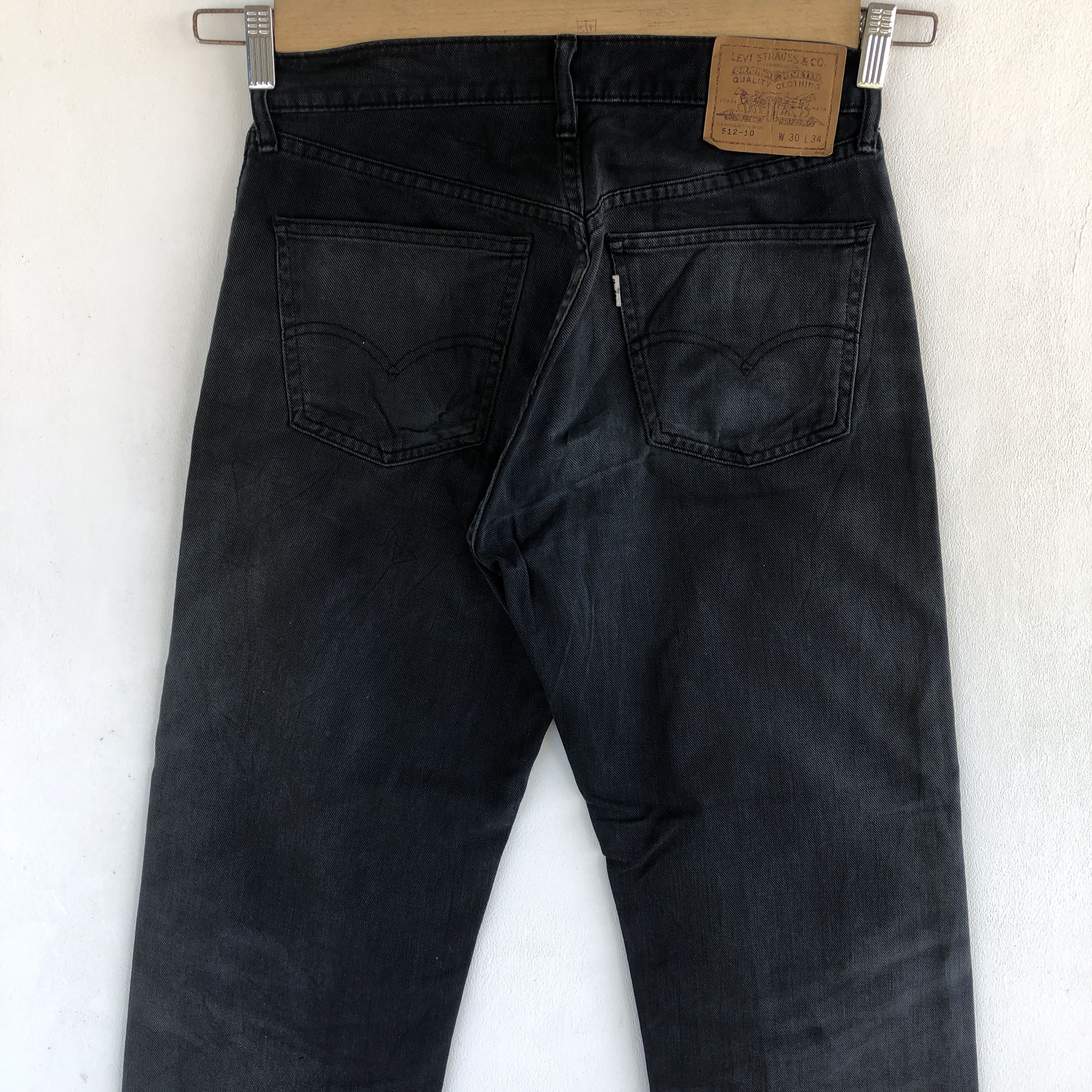 Levi's Vintage Levis 512 Jeans Super Black Levis 512 Denim Pants Size 28" / US 6 / IT 42 - 4 Thumbnail