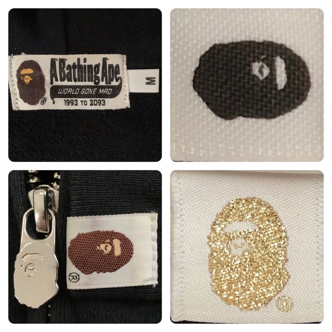 Bape BAPE logo full zip hoodie a bathing ape Size US M / EU 48-50 / 2 - 8 Thumbnail