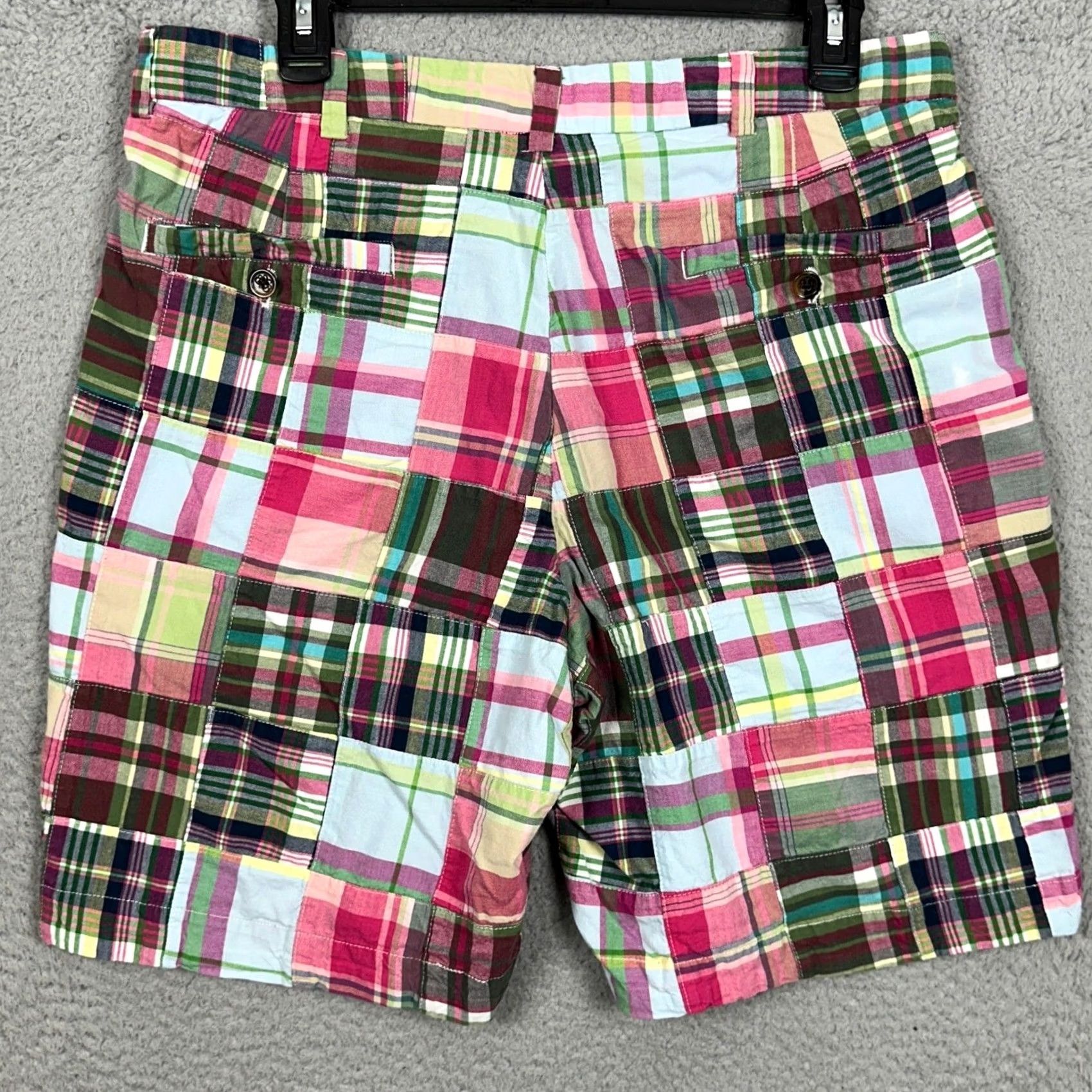 Brooks Brothers Brooks Brothers Shorts Men 35R Multi Khaki Chino Patchwork Flat Front Casual EUC Size US 35 - 2 Thumbnail