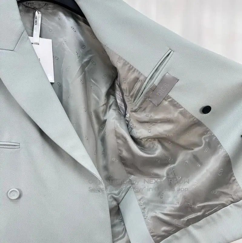 Dior Dior Blue Grey Wool Long Sleeve Jacket . Size US M / EU 48-50 / 2 - 5 Thumbnail