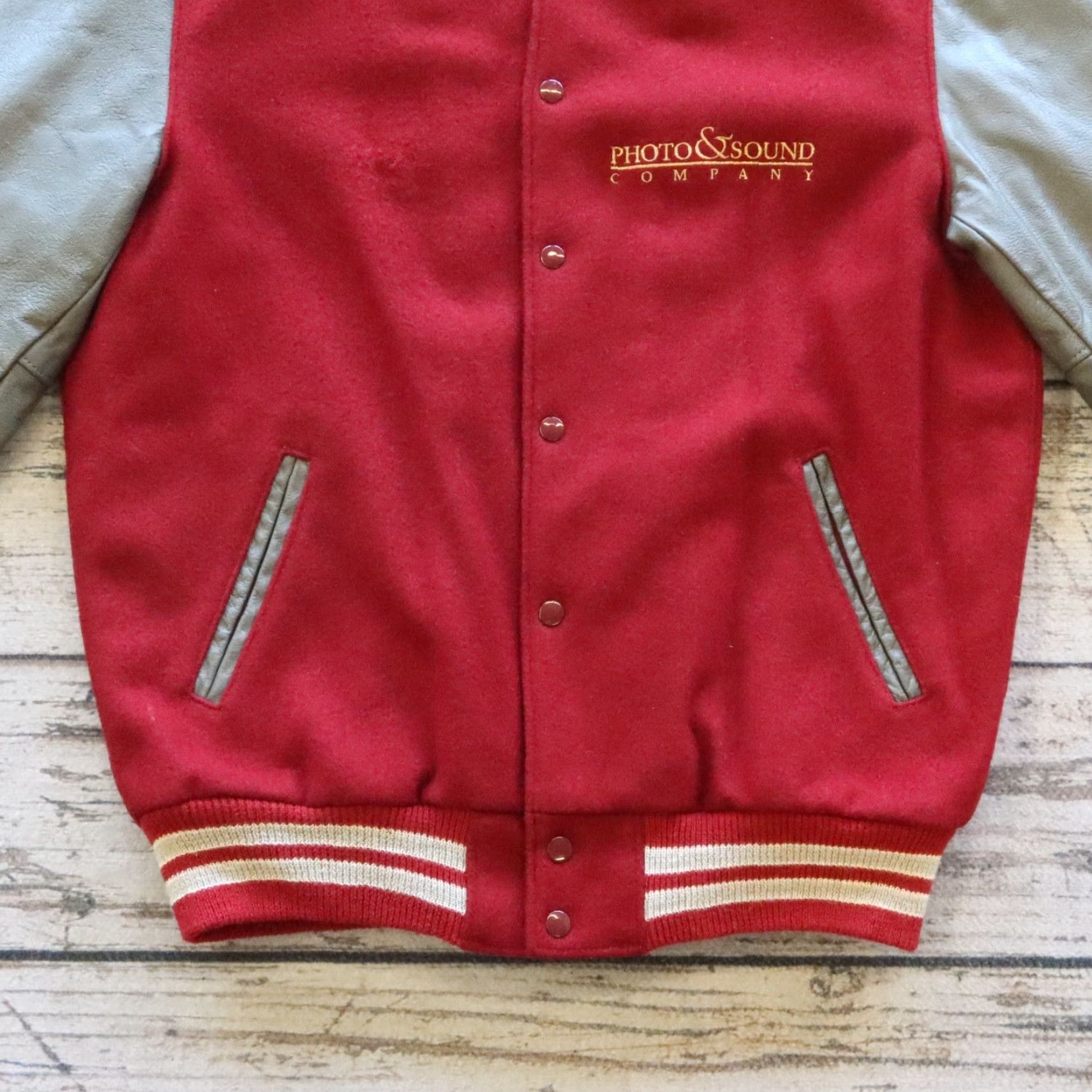 Golden Bear VINTAGE Golden Bear Varsity Jacket Mens L Red Wool Made in USA Size US L / EU 52-54 / 3 - 3 Thumbnail