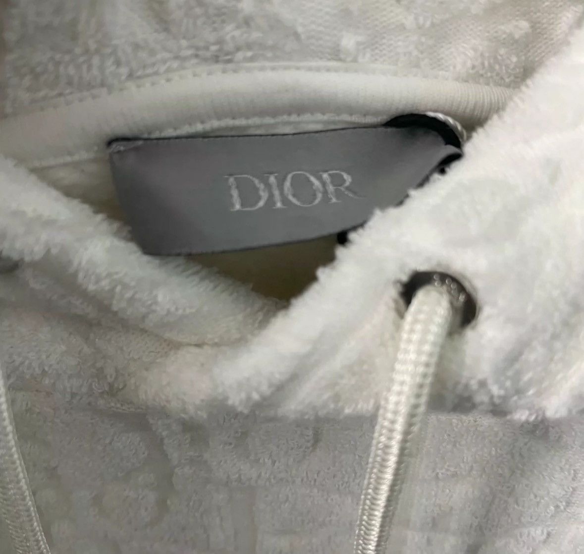 Dior Dior white logo monogram hoodie Size US M / EU 48-50 / 2 - 4 Thumbnail
