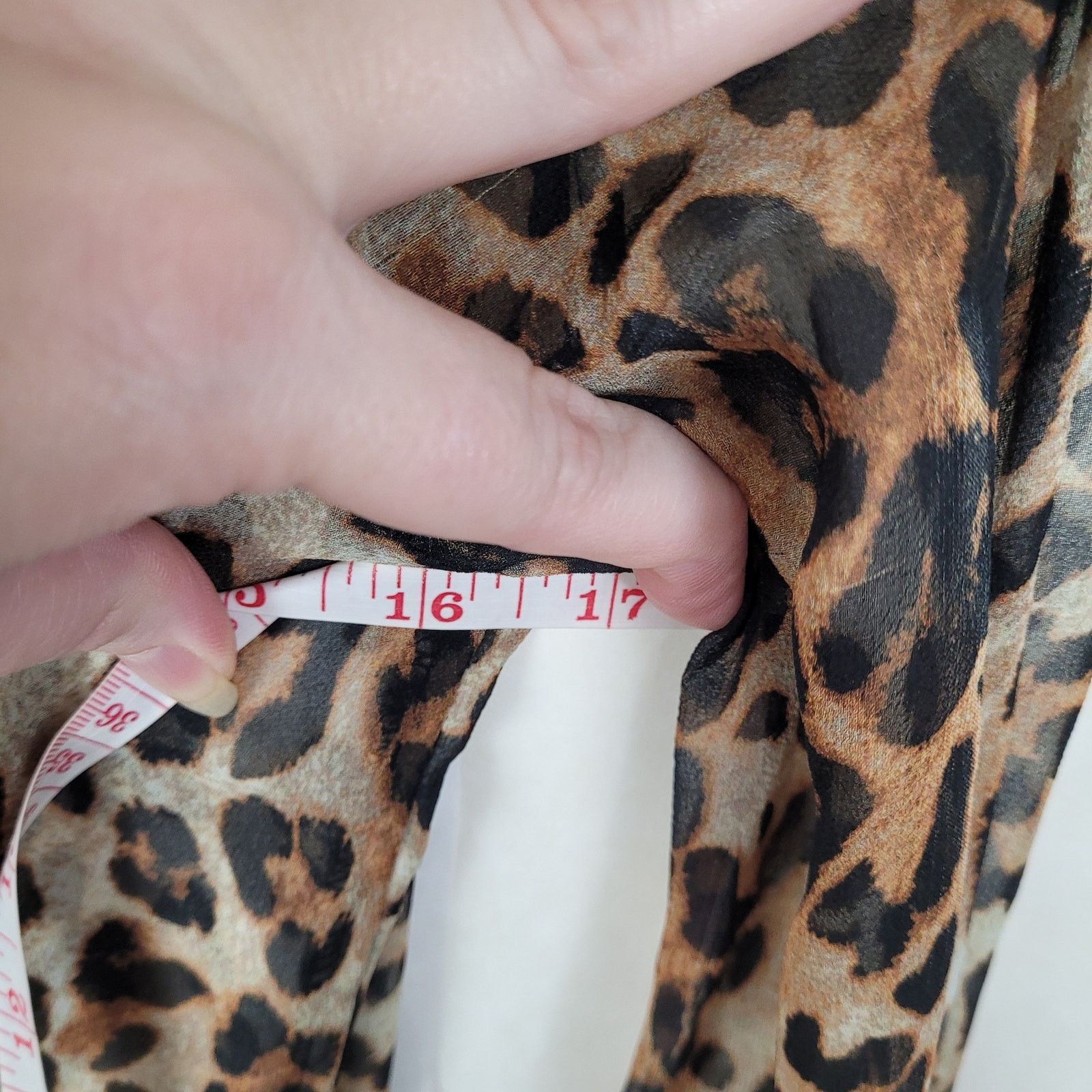 INTERMIX Intermix cheetah print sheer ruffled long sleeve dress Size S / US 4 / IT 40 - 11 Thumbnail