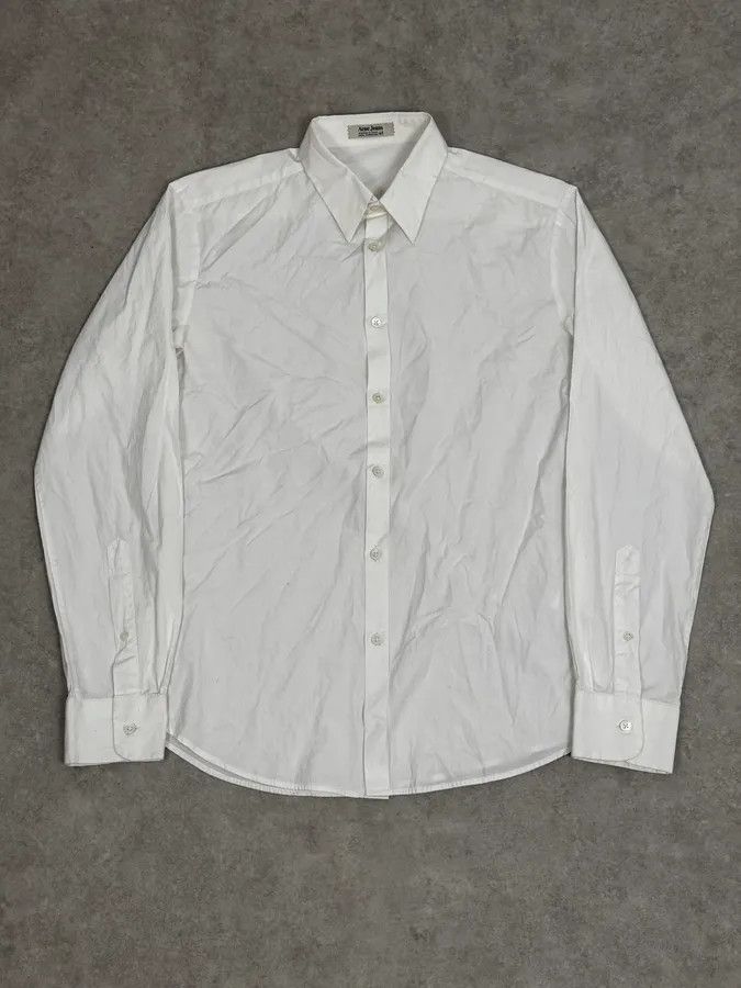 Acne Studios SS2008 Acne Studios White Minimalist Classy Shirt Size US S / EU 44-46 / 1 - 1 Thumbnail