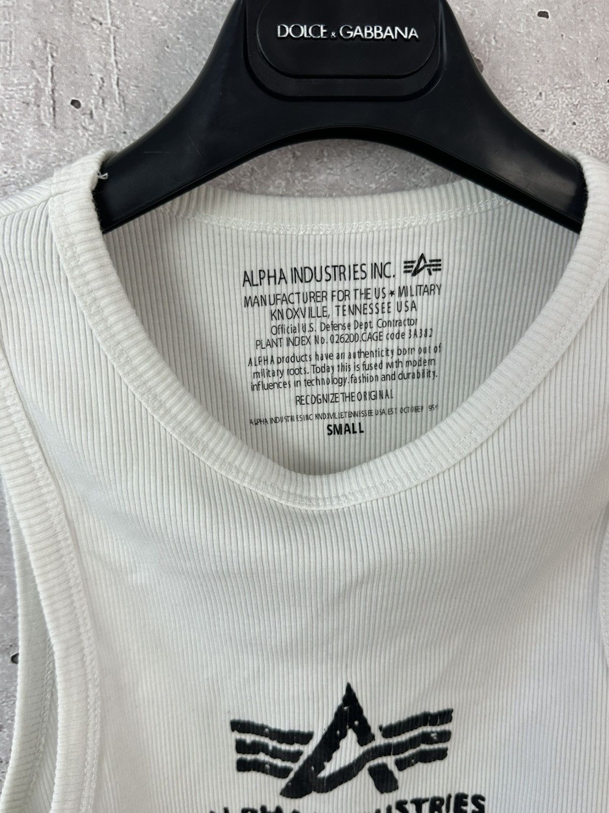 Alpha Industries Alpha Industries Ribbed White Logo Women’s Top Size S / US 4 / IT 40 - 4 Thumbnail