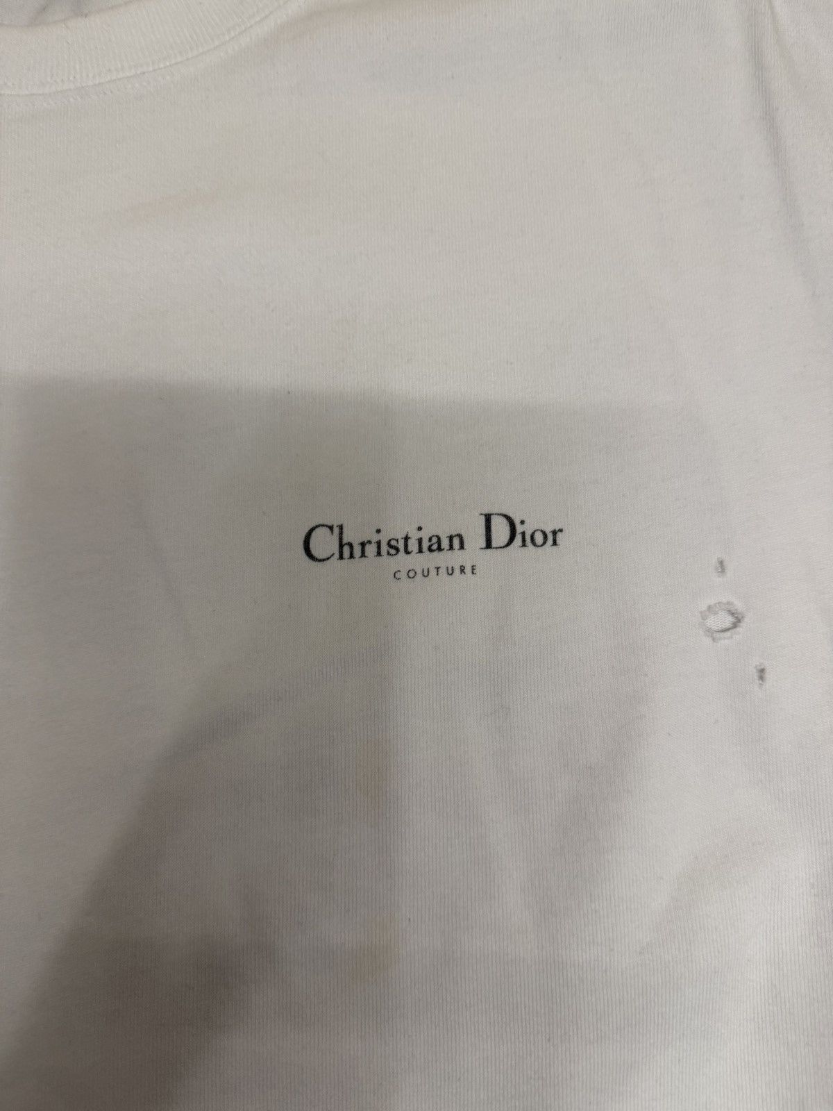Dior Christian Dior Distressed Tee Lily Print -XL Size US XL / EU 56 / 4 - 4 Thumbnail