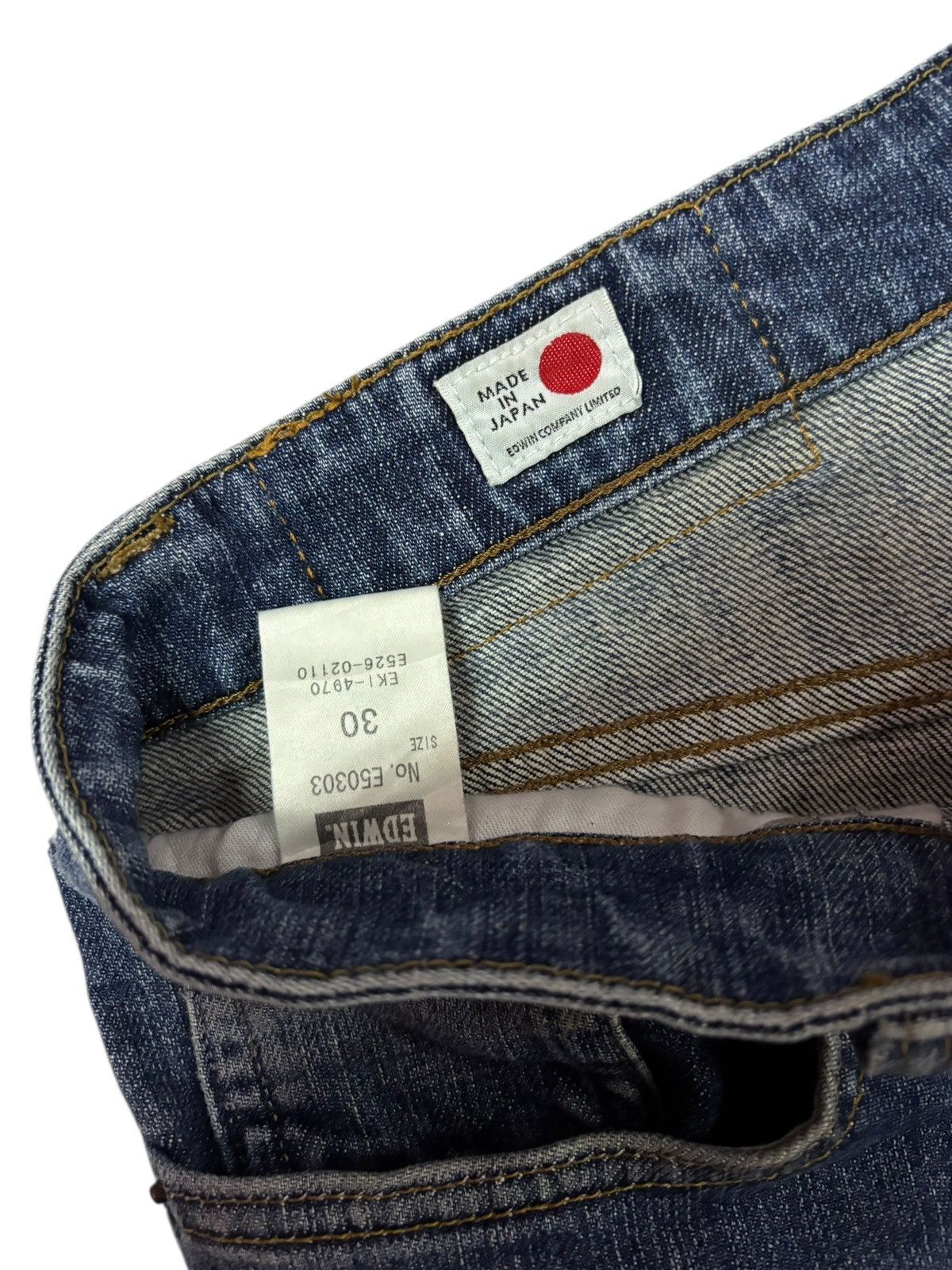 Edwin Vtg Edwin Japan 503 Distressed Jeans Size US 29 - 9 Thumbnail