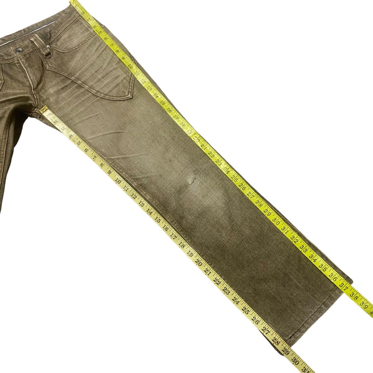 Nicole Club Nicole Club Denim Snake Skin Leather Flare Jeans Size US 29 - 16 Thumbnail