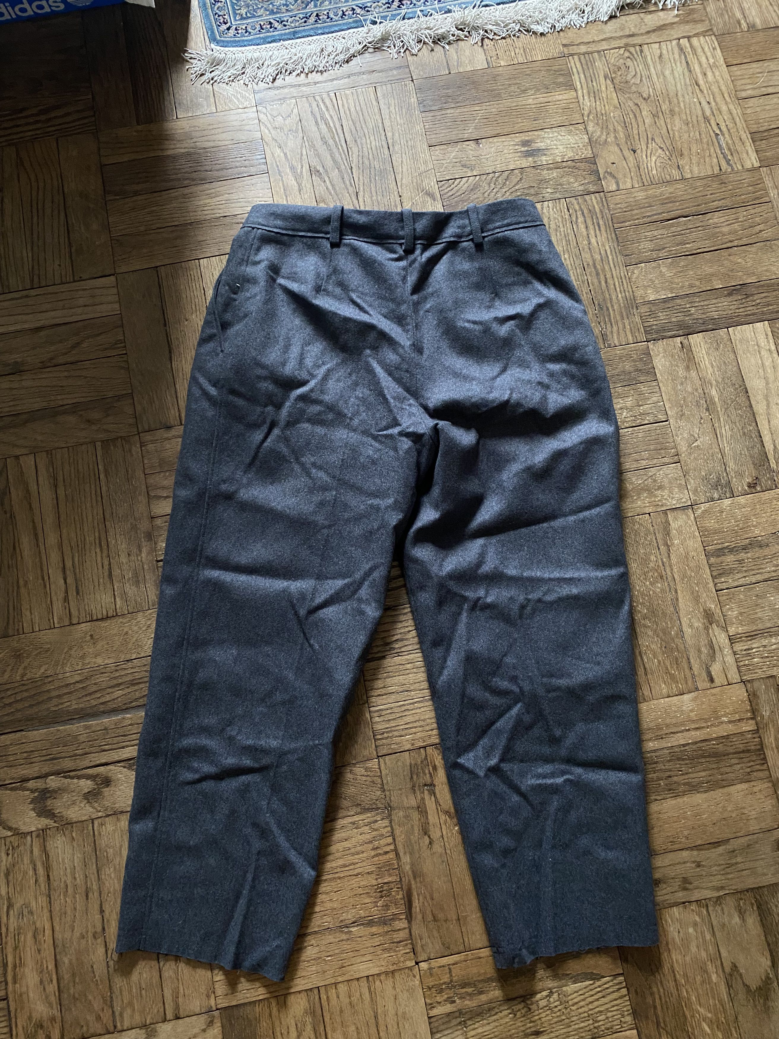 Acne Studios Acne Studios Wool Gray Trouser Cropped Size US 31 - 3 Thumbnail