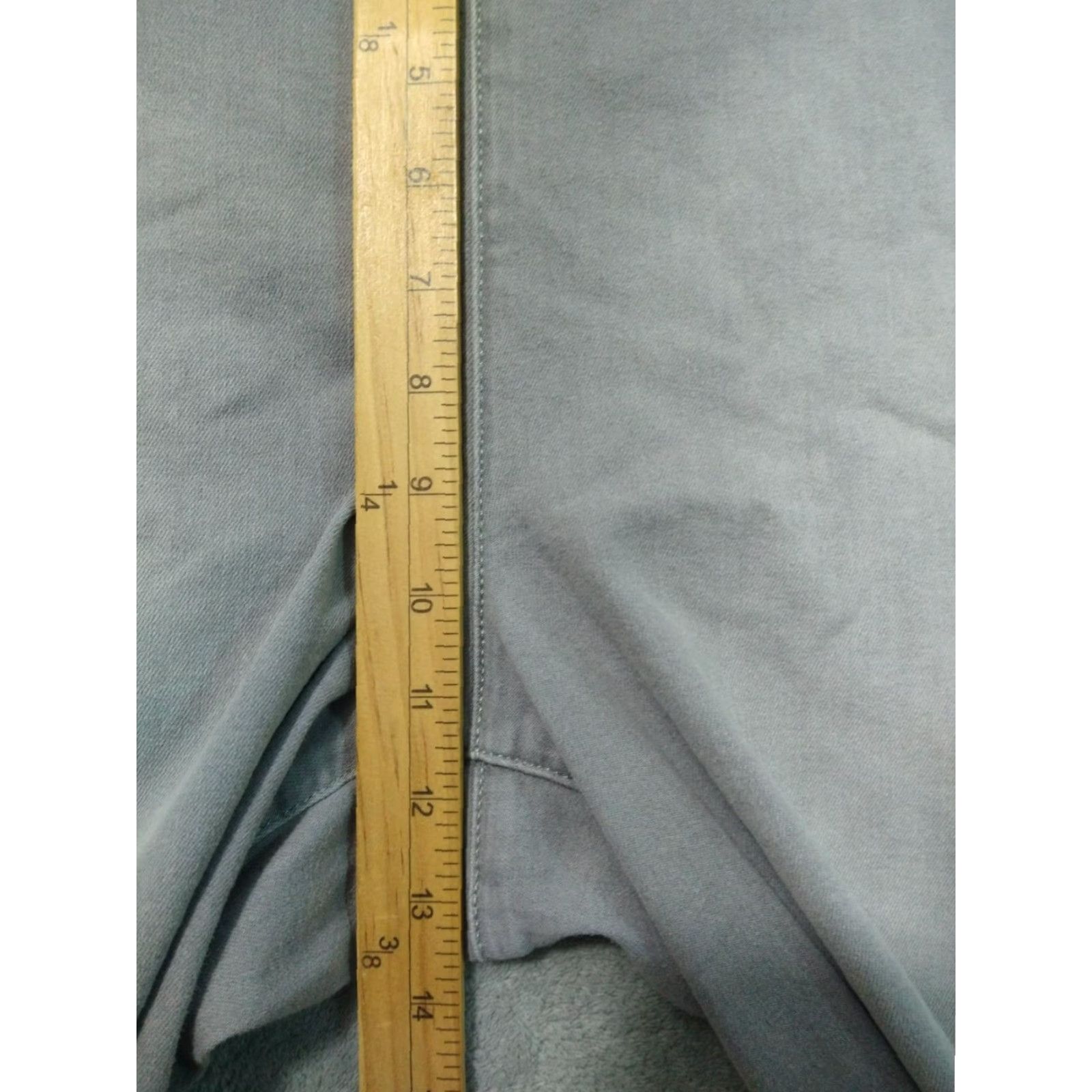 NYDJ NYDJ Jeans Womens 14 Gray Denim Wide-Leg High Rise Stretch Pull On Regular Inseam 32 in Womens Jeans Size 36" / US 14 / IT 50 - 4 Thumbnail