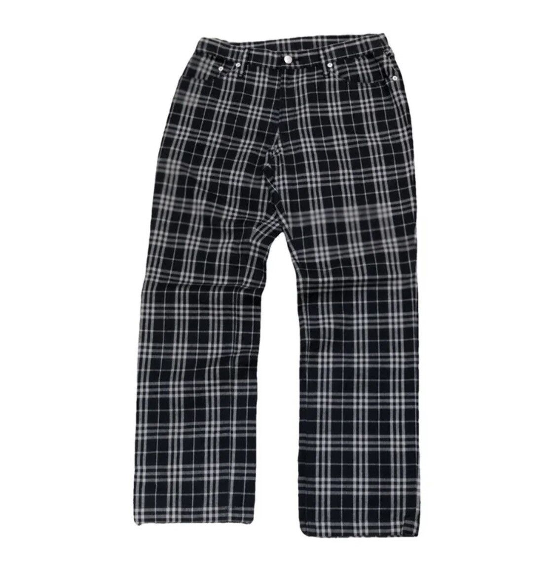 image of Burberry London Nova Check Trouser in Black, Men's (Size 30)