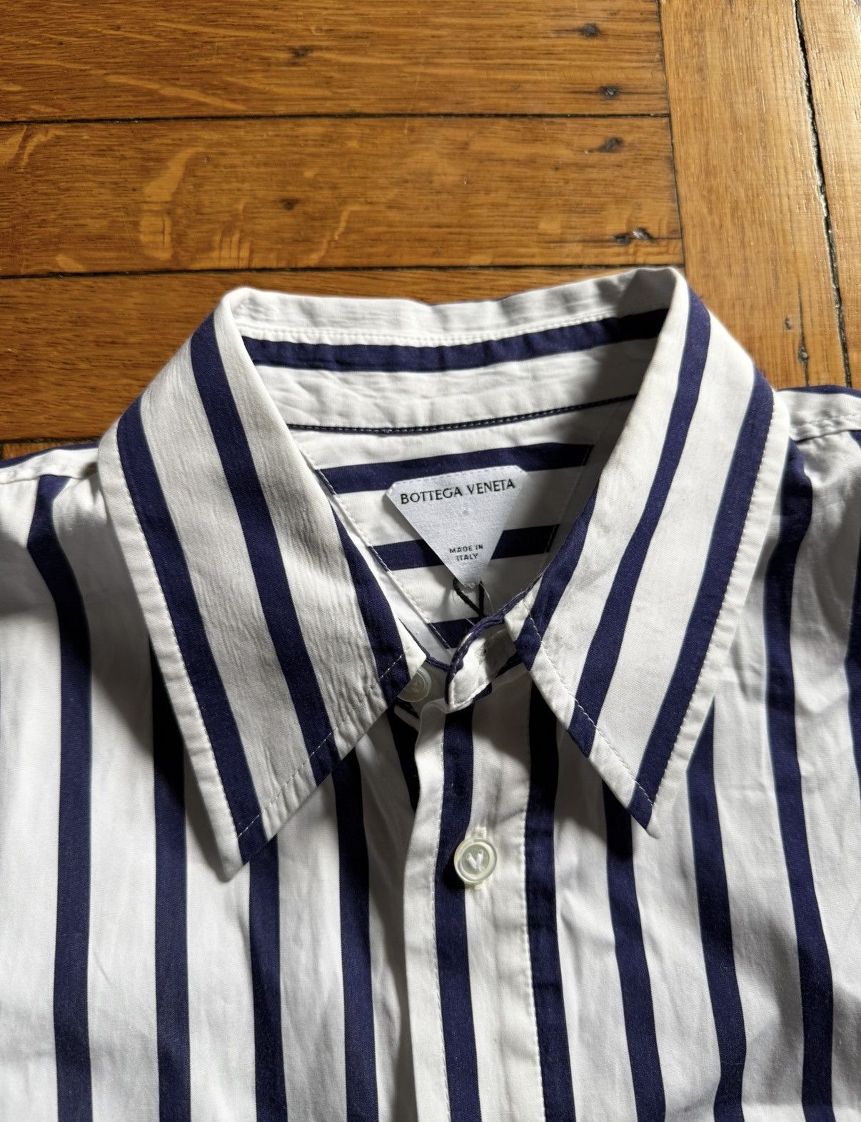 Bottega Veneta NWOT Bottega Veneta Striped Shirt Size 38 / S Size XS / US 0-2 / IT 36-38 - 2 Thumbnail