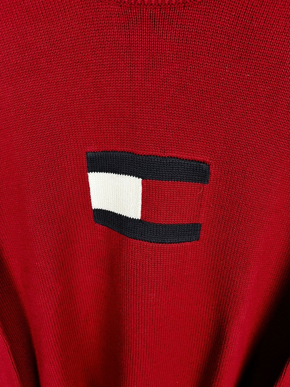 Tommy Hilfiger Tommy Hilfiger big logo sweater vintage usa 90s Size US L / EU 52-54 / 3 - 5 Thumbnail
