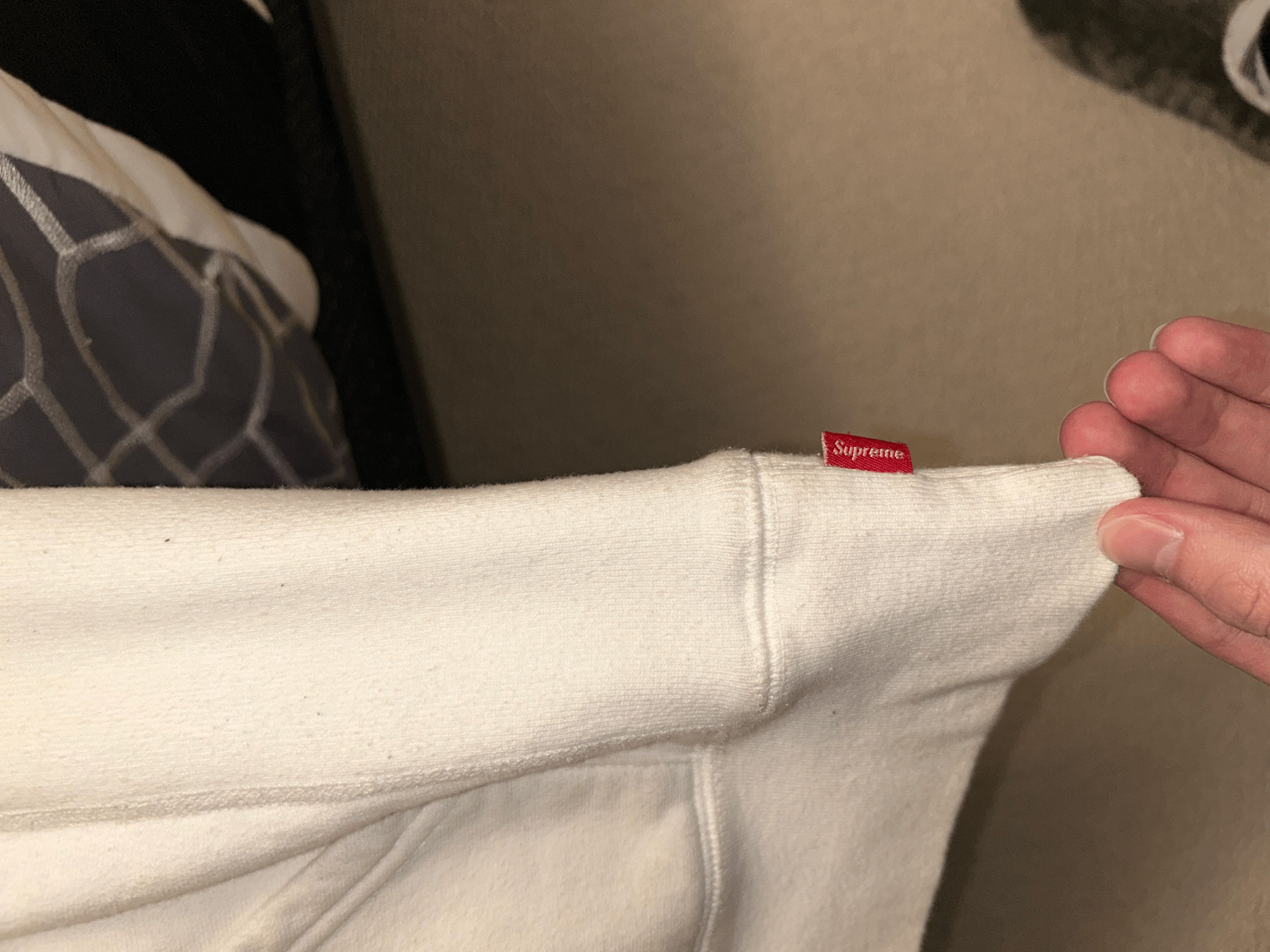 Supreme Supreme Patent/Chenille Arc Logo Hooded Sweatshirt White Size US M / EU 48-50 / 2 - 6 Thumbnail