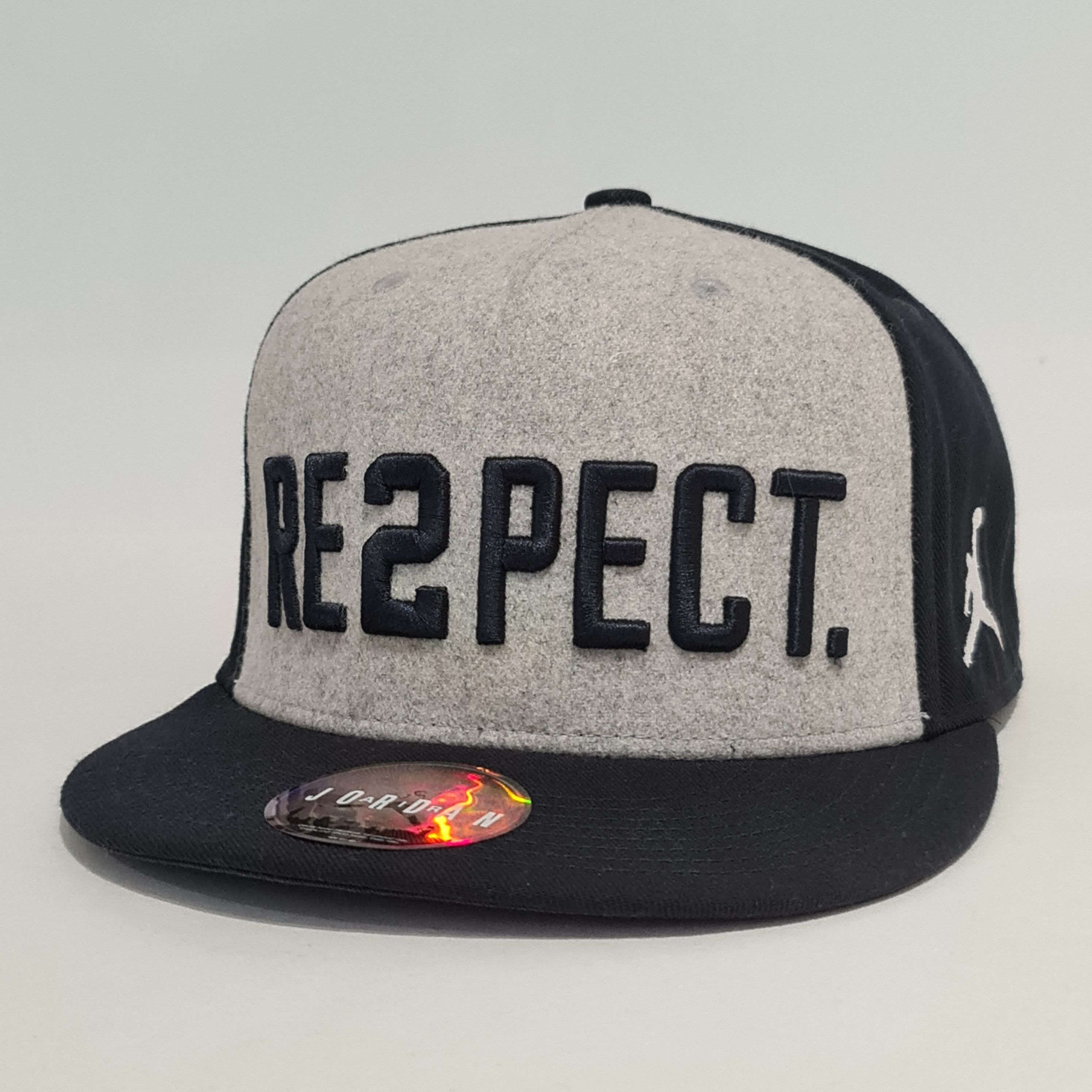 Jordan Brand Jordan Cap Snapback 'RE2PECT' Grey/Black Size ONE SIZE - 1 Thumbnail