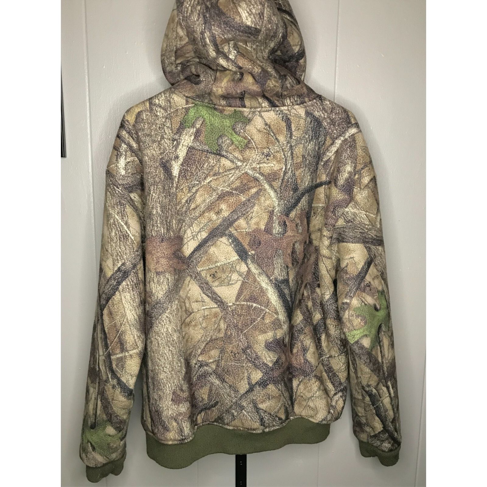 Other True Timber Hunting Hoodie Mens MD Tree Leaf Camo Zip Up Fle Size US M / EU 48-50 / 2 - 2 Thumbnail
