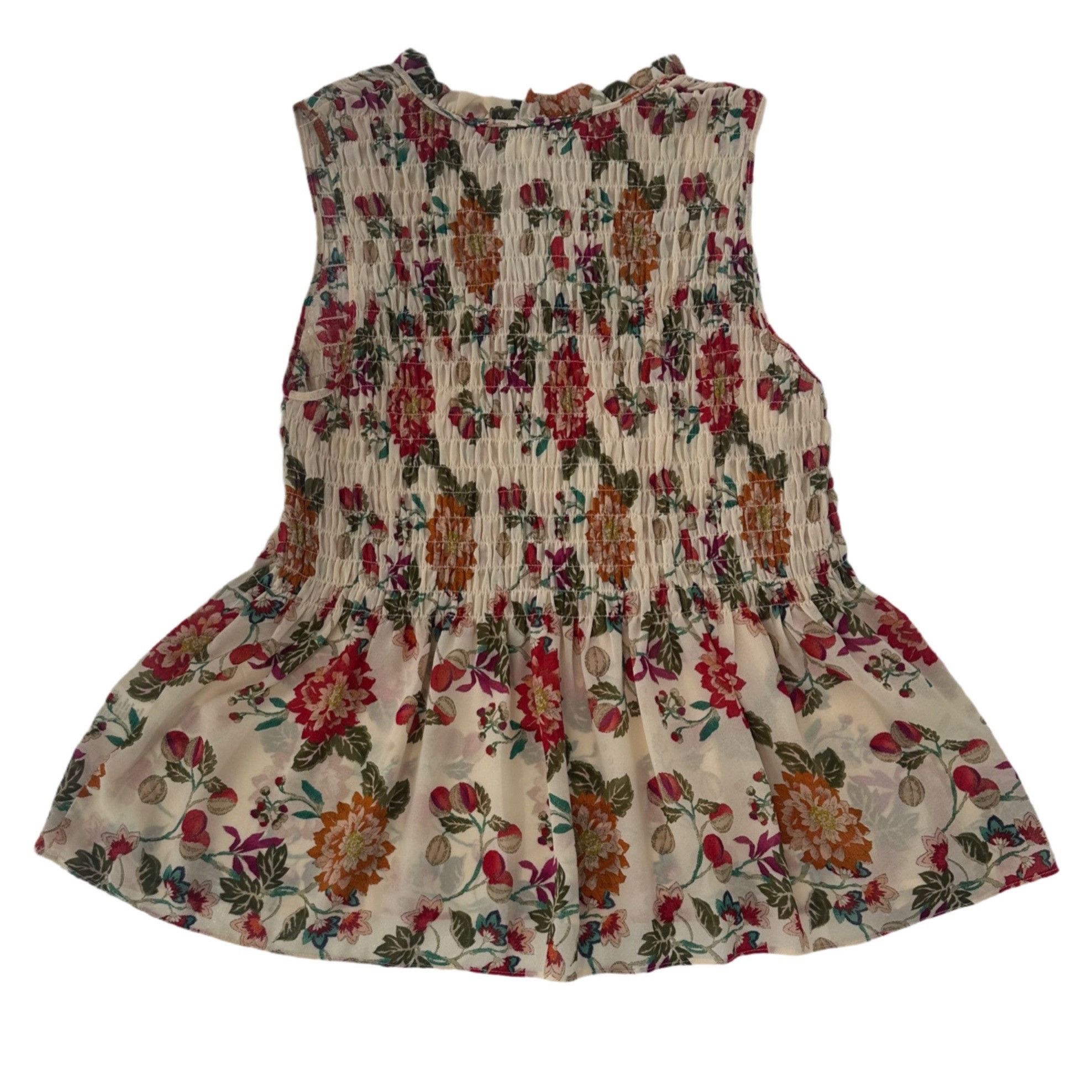 Other Rose & Olive Smocked Floral Smocked Sleeveless Blouse Size M Size M / US 6-8 / IT 42-44 - 6 Thumbnail