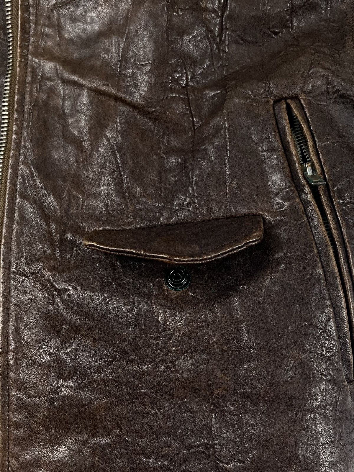 Rick Owens FW09 Rick Owens Crust Hammered Lamb Stooges Leather Jacket Size US XS / EU 42 / 0 - 8 Thumbnail