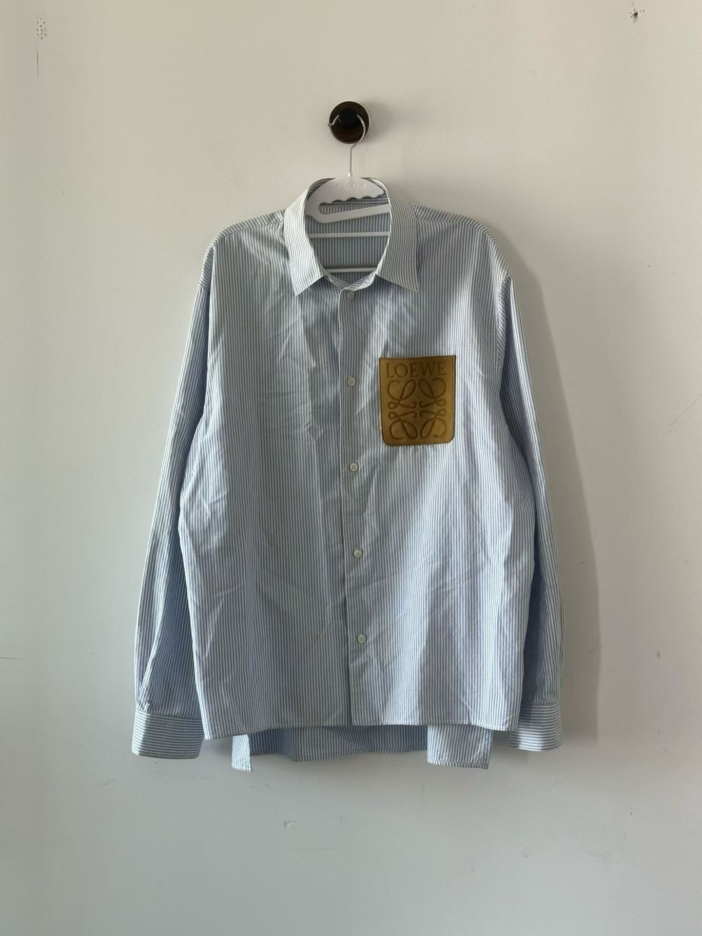 Loewe Loewe Striped Leather Label Shirt Size US XXS / EU 40 - 1 Thumbnail