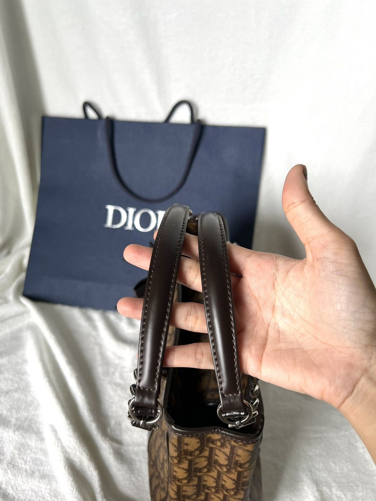 Dior Dior Trotter Brown Canvas Tote Bag Size ONE SIZE - 14 Thumbnail