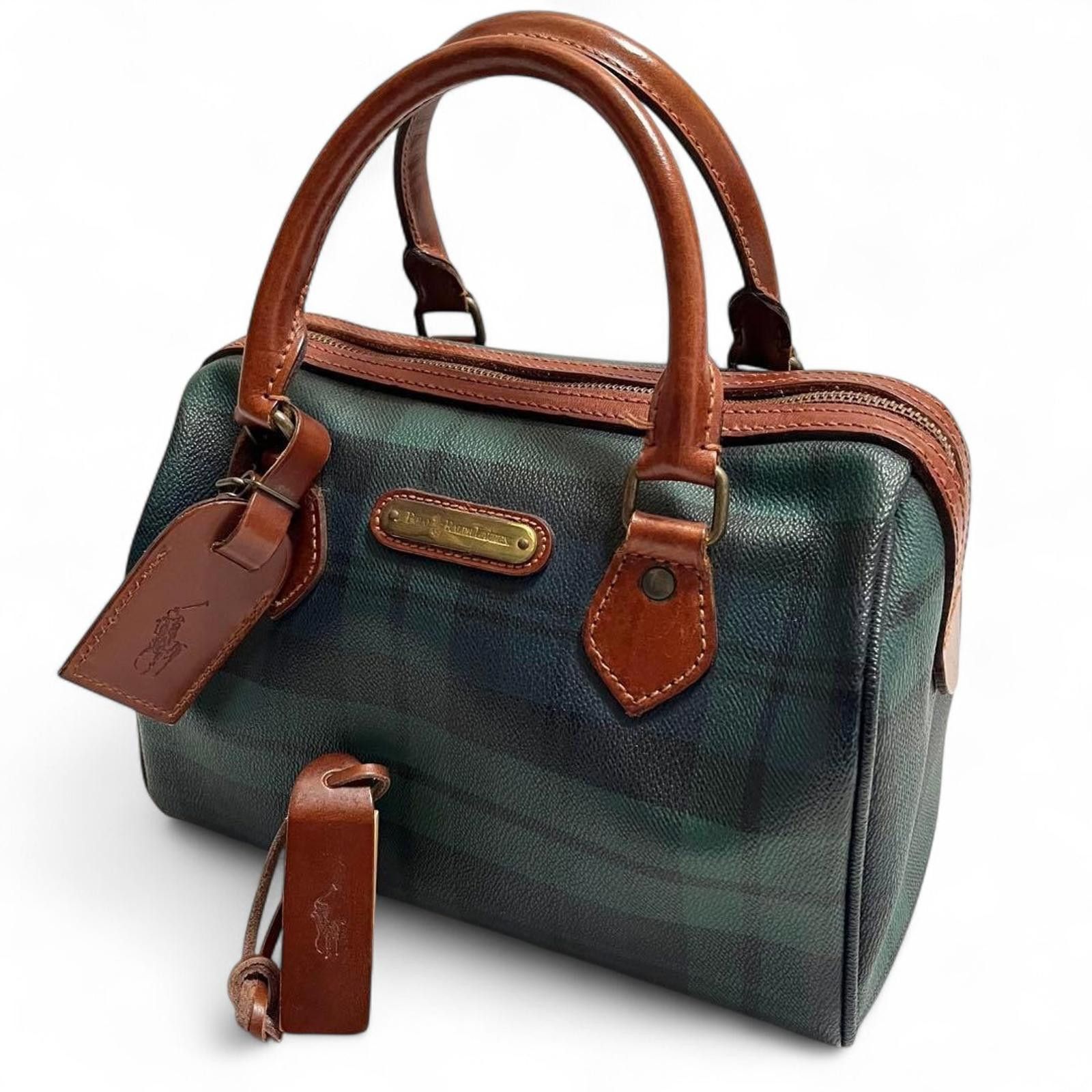 Polo Ralph Lauren Polo Ralph Lauren - Classic Tartan Leather Handle Handbag Size ONE SIZE - 2 Thumbnail