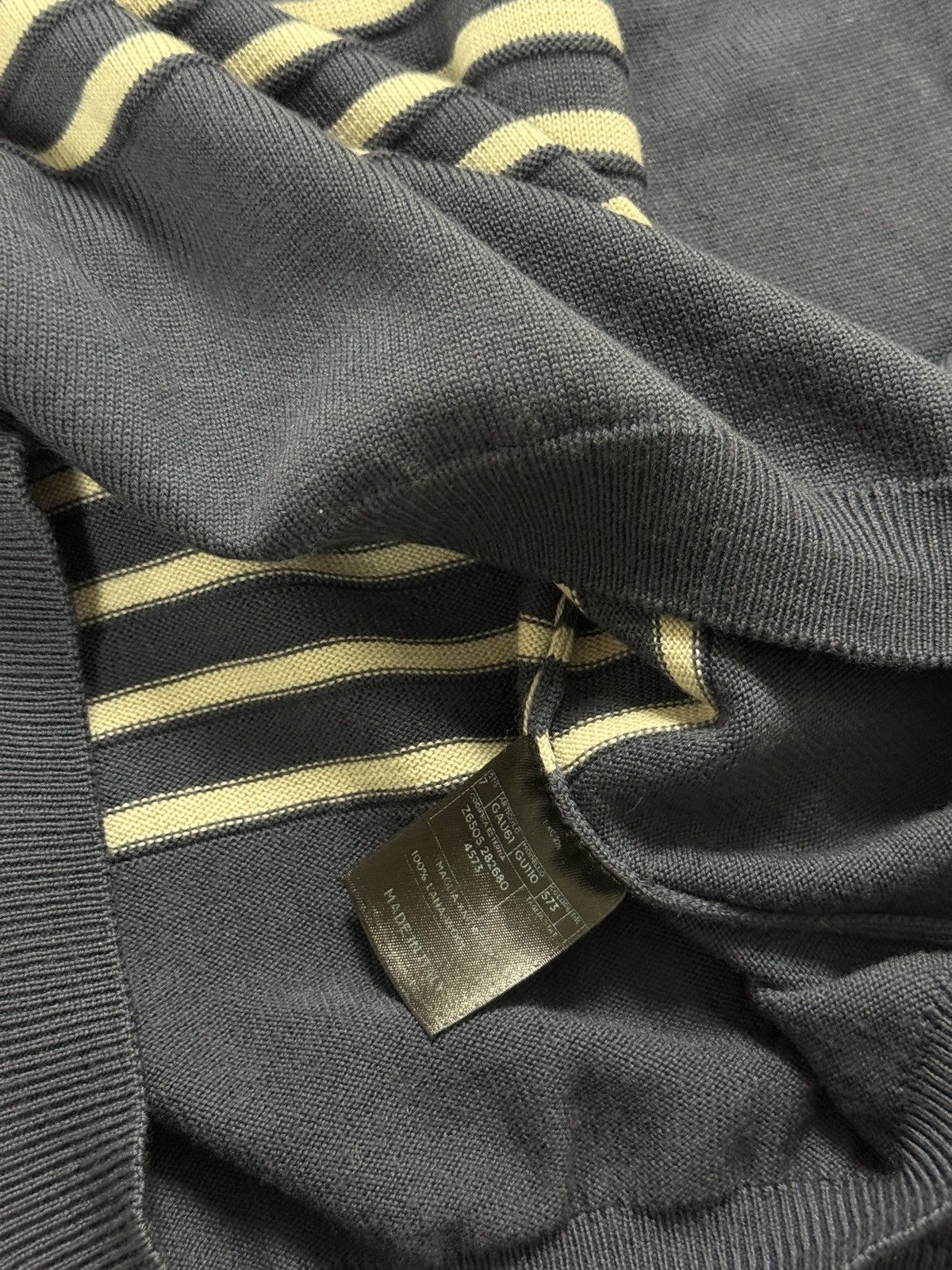 Gucci Gucci Sweater Vintage stripped navy Size US L / EU 52-54 / 3 - 4 Thumbnail