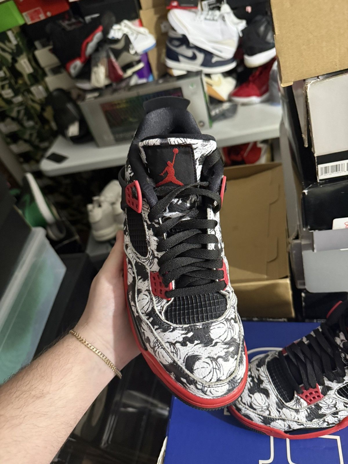 Jordan Brand Jordan retro 4 tattoo sz 9.5 Size US 9.5 / EU 42-43 - 2 Thumbnail