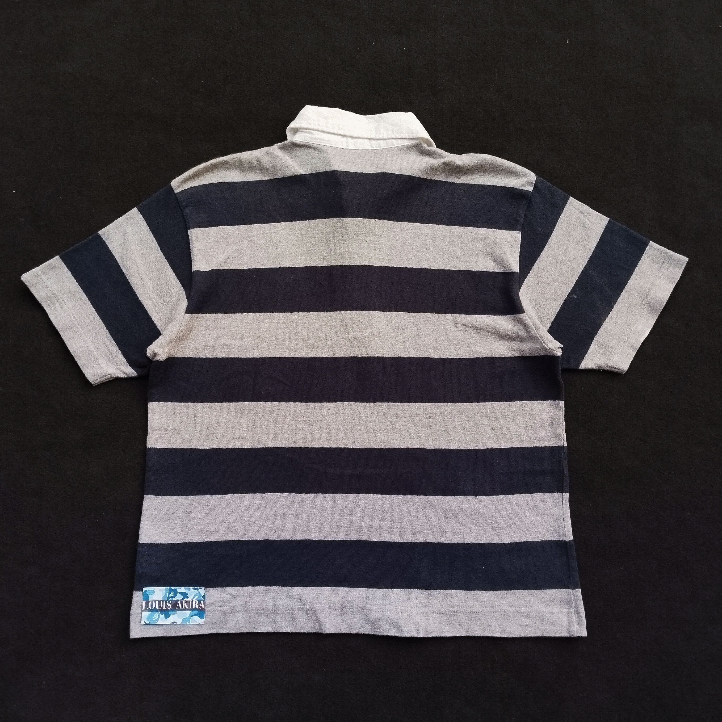 Bape 2007 Bape Ape Head Stripe Polo Size US M / EU 48-50 / 2 - 5 Thumbnail