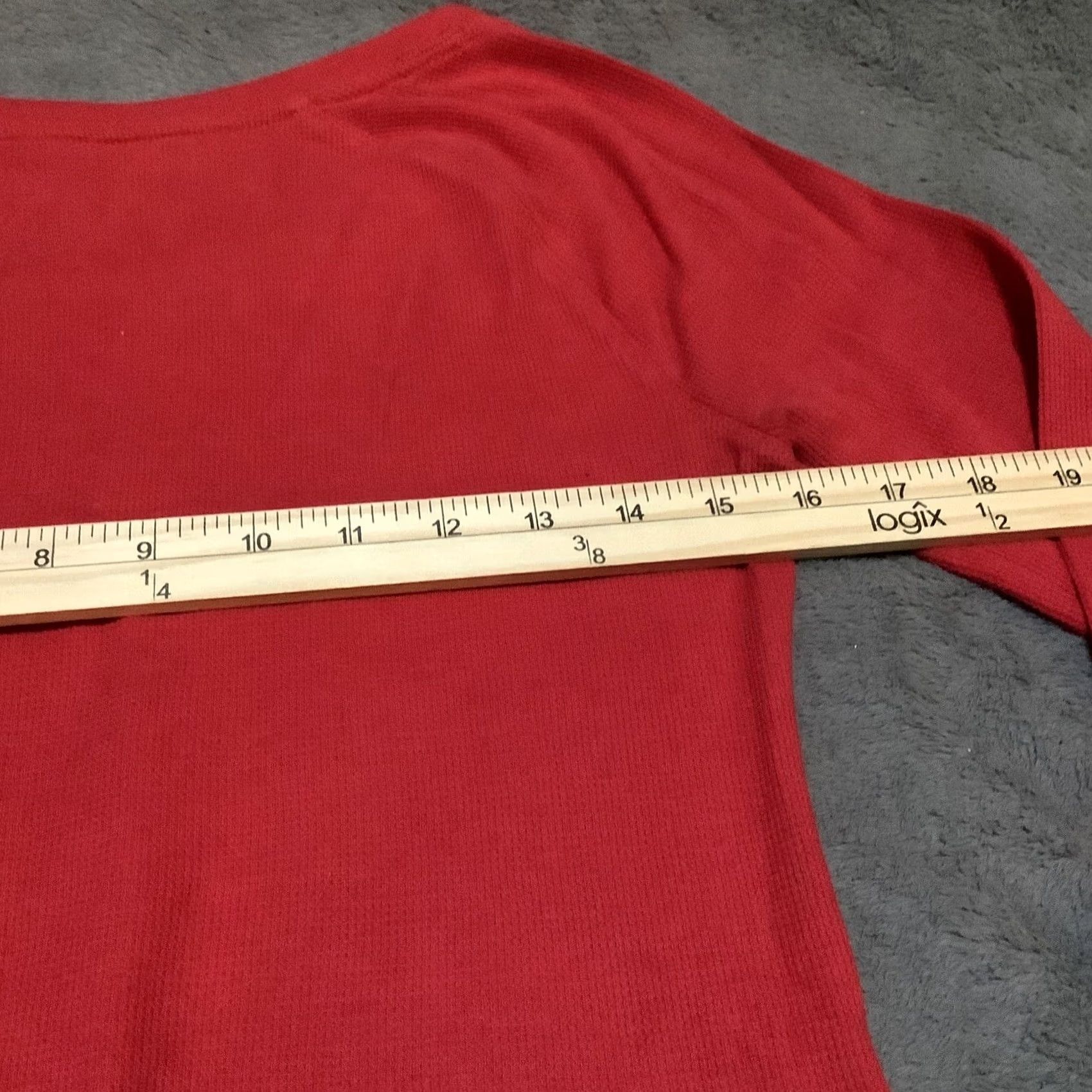 Victoria's Secret PINK by Victoria's Secret Sleep Shirt Women’s Size M Red Cotton Blend Thermal Long Sleeve Round Neck Nightwear Women Adults M Shirt Size M / US 6-8 / IT 42-44 - 5 Thumbnail