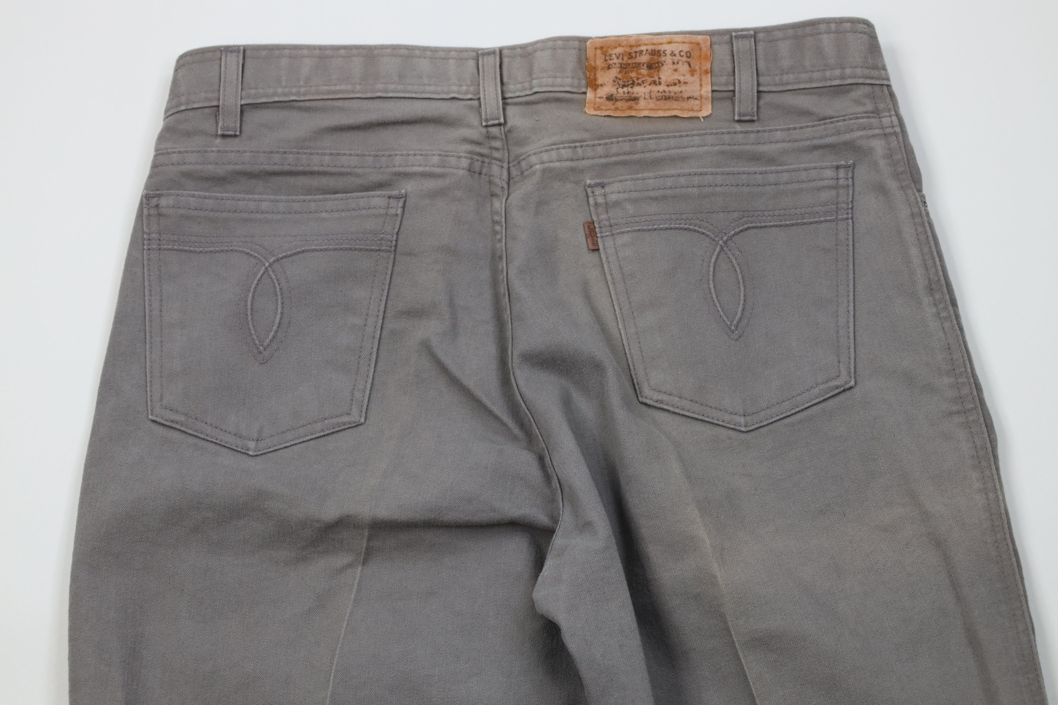 Levi's Vintage Y2K Levis Flared Bootcut Chamois Cloth Pants Gray Size US 34 / EU 50 - 11 Thumbnail