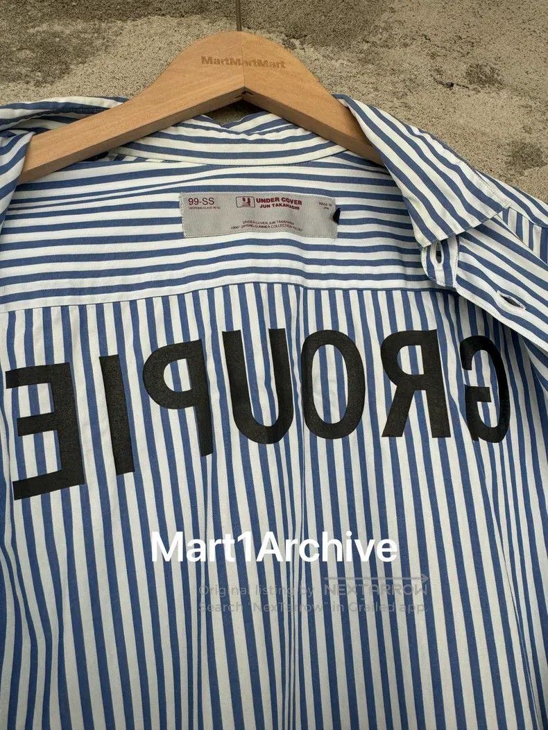 Undercover UNDERCOVER Blue striped shirt Size US M / EU 48-50 / 2 - 5 Thumbnail