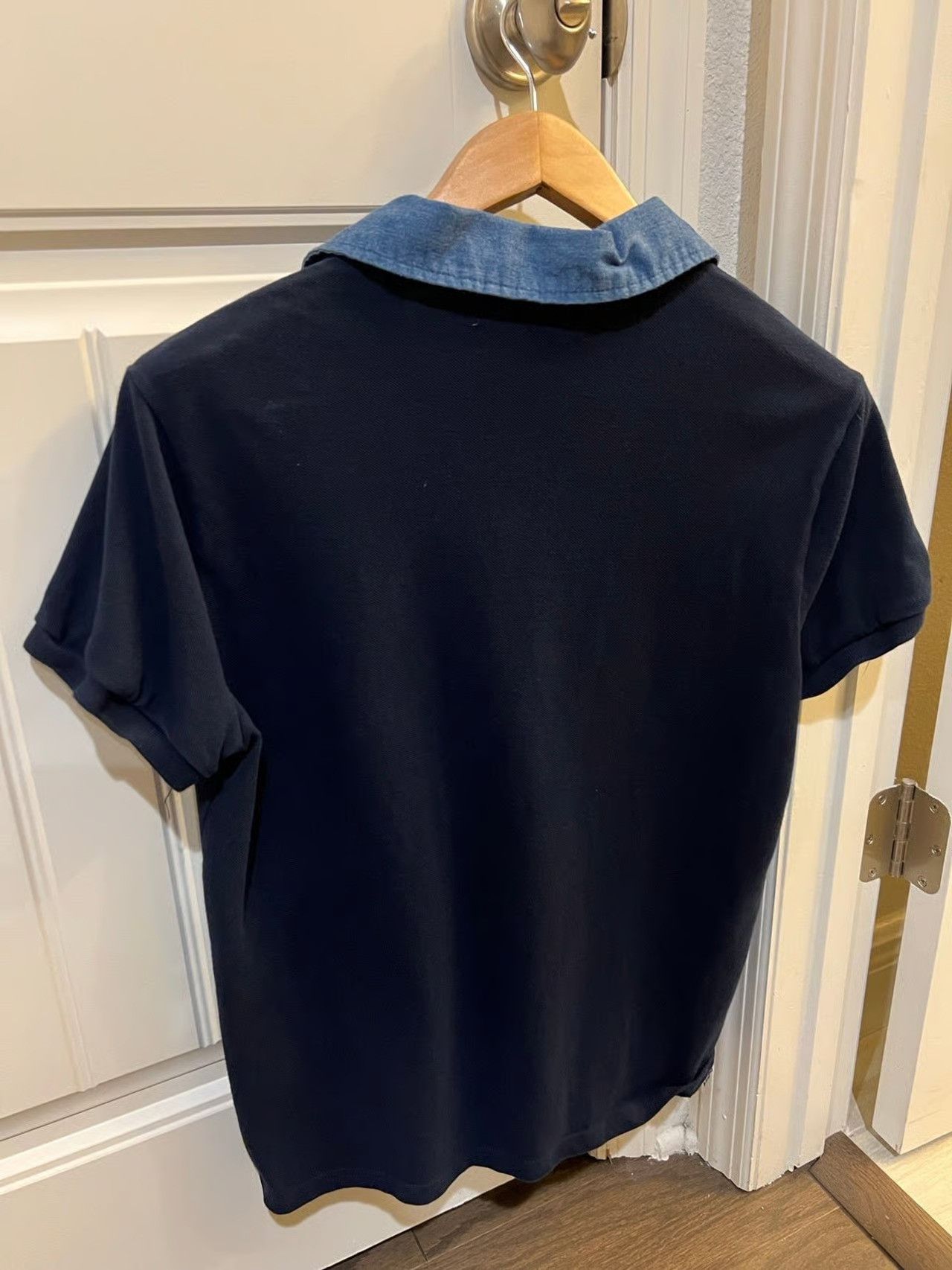 Slate & Stone Slate & Stone Men’s Navy Polo Shirt Blue Denim Collar Detail Size US M / EU 48-50 / 2 - 5 Thumbnail