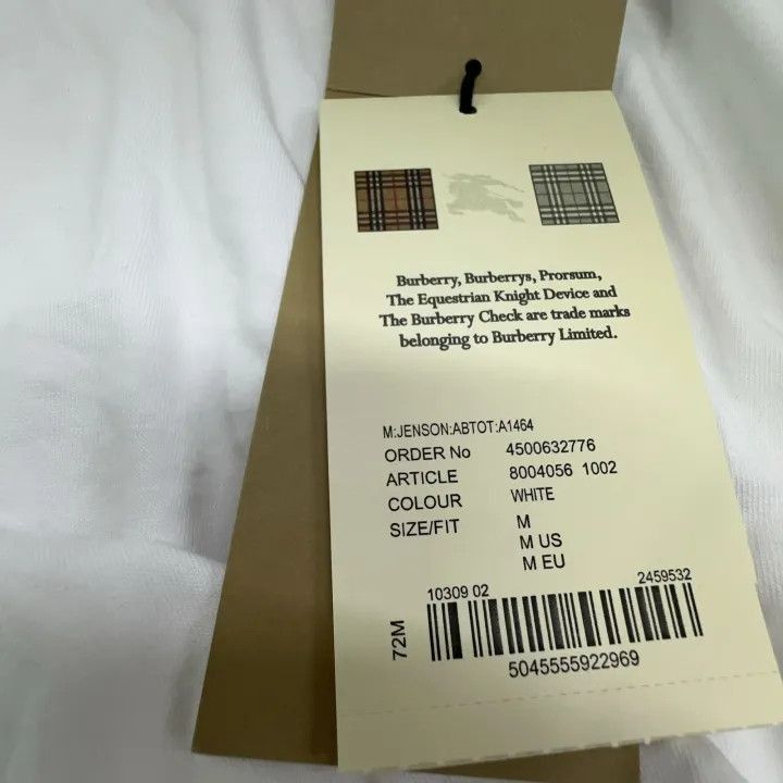 Burberry Burberry Burberry Logo Cotton Short Sleeve T-Shirt-2507 Size US M / EU 48-50 / 2 - 5 Thumbnail